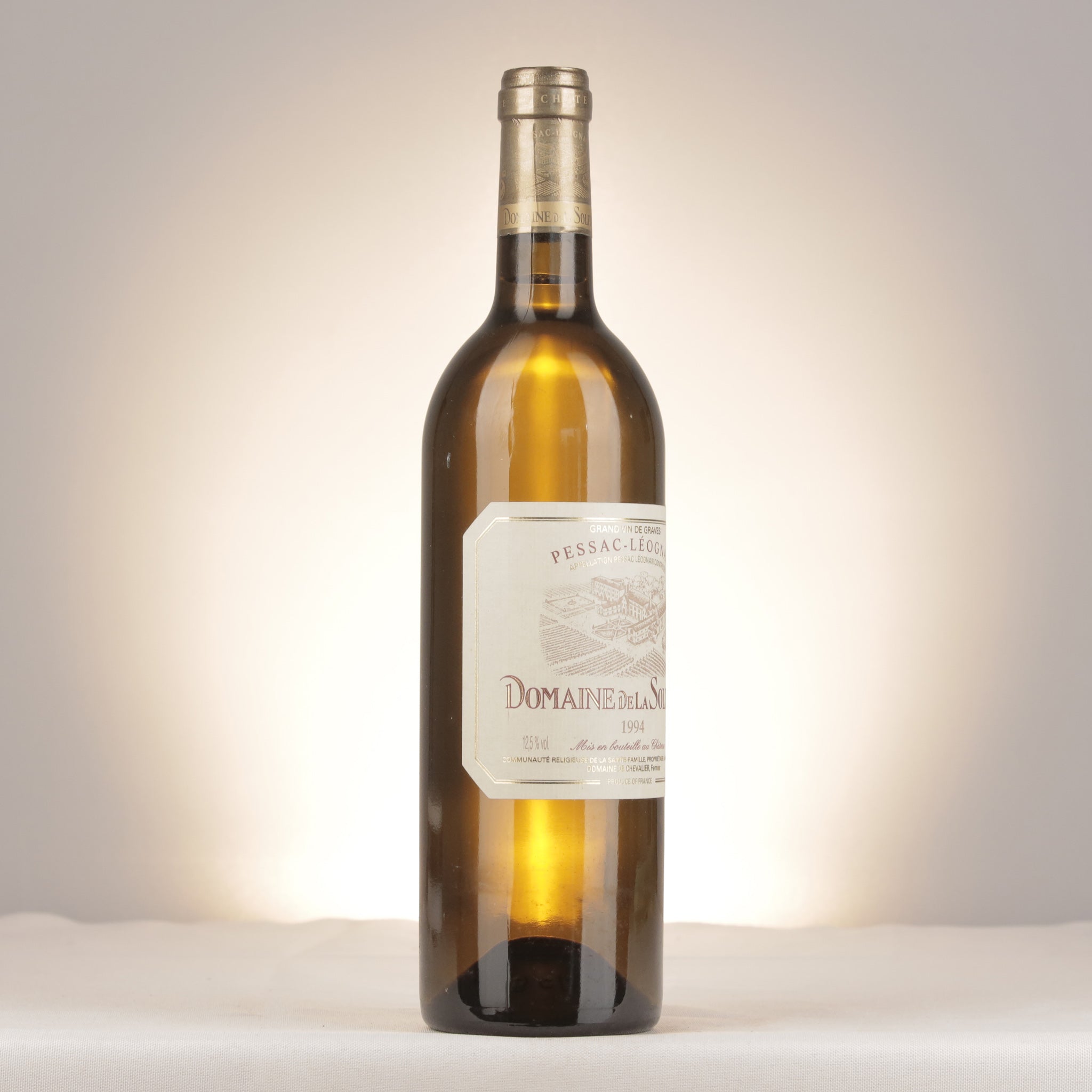 Domaine de la Solitude Blanc Pessac-Léognan 1994 Bottle label