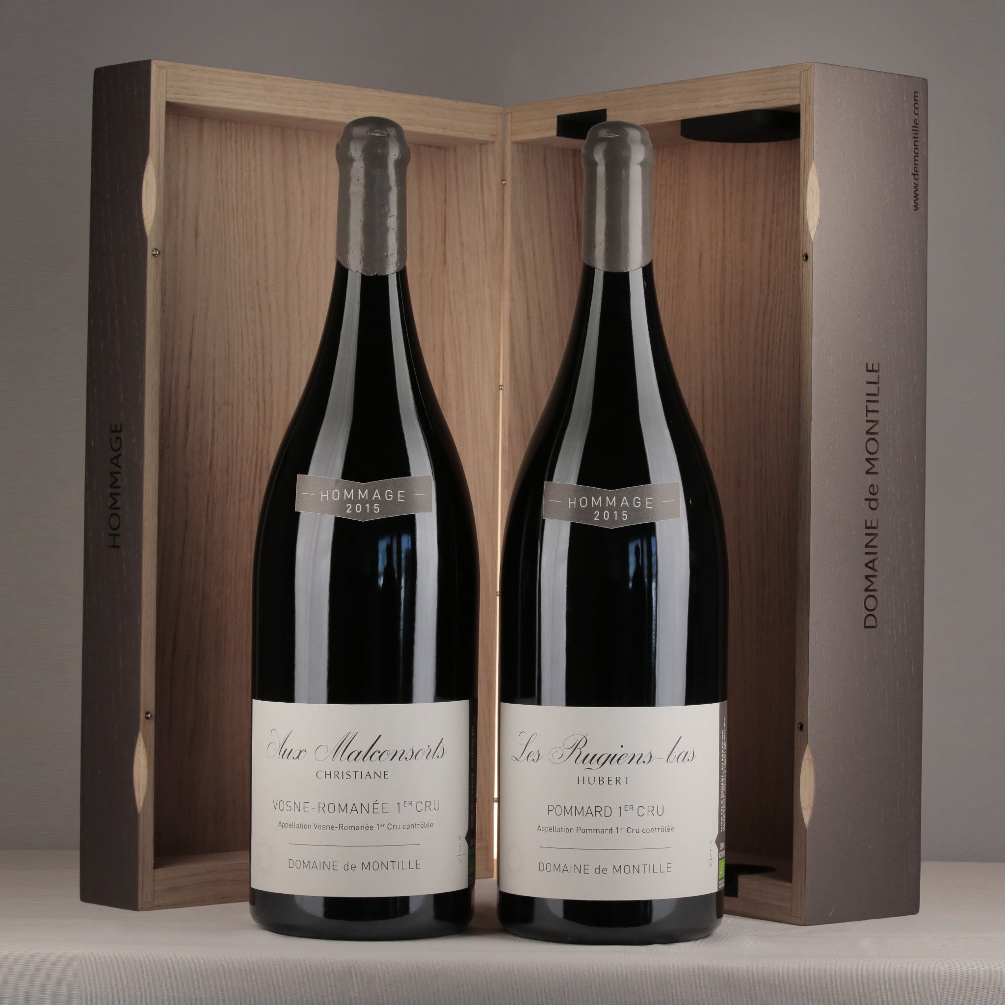 Domaine de Montille 1er Cru Hommage Assortment Case 2015 Jeroboam detail