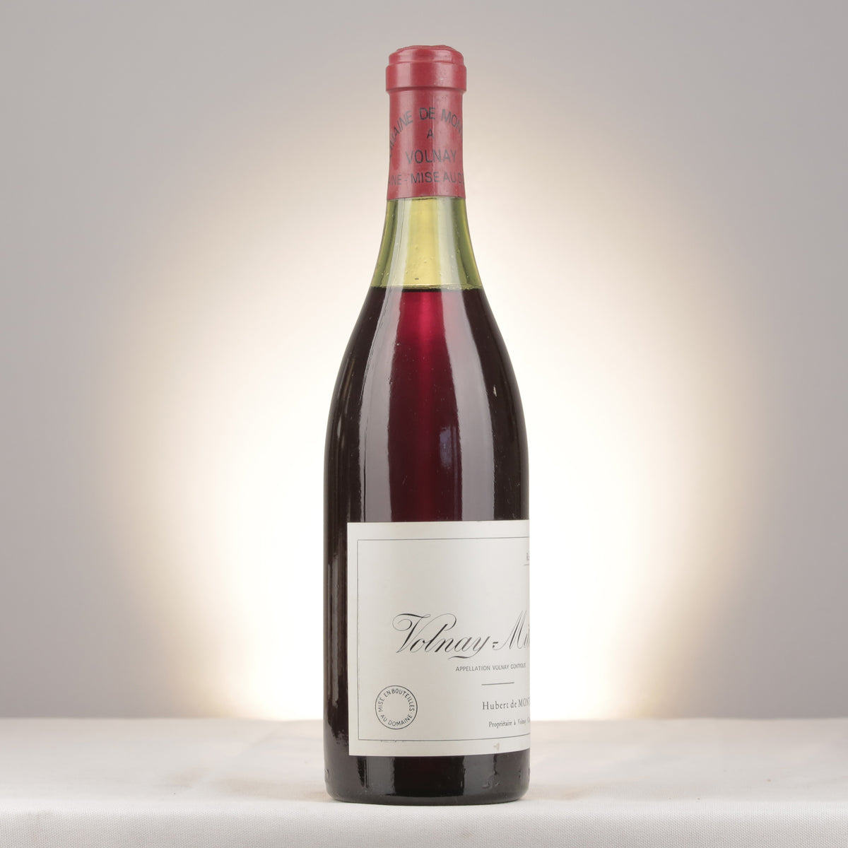 Domaine de Montille Volnay 1er Cru Les Mitans 1981 Bottle turned right (lot 1d99)