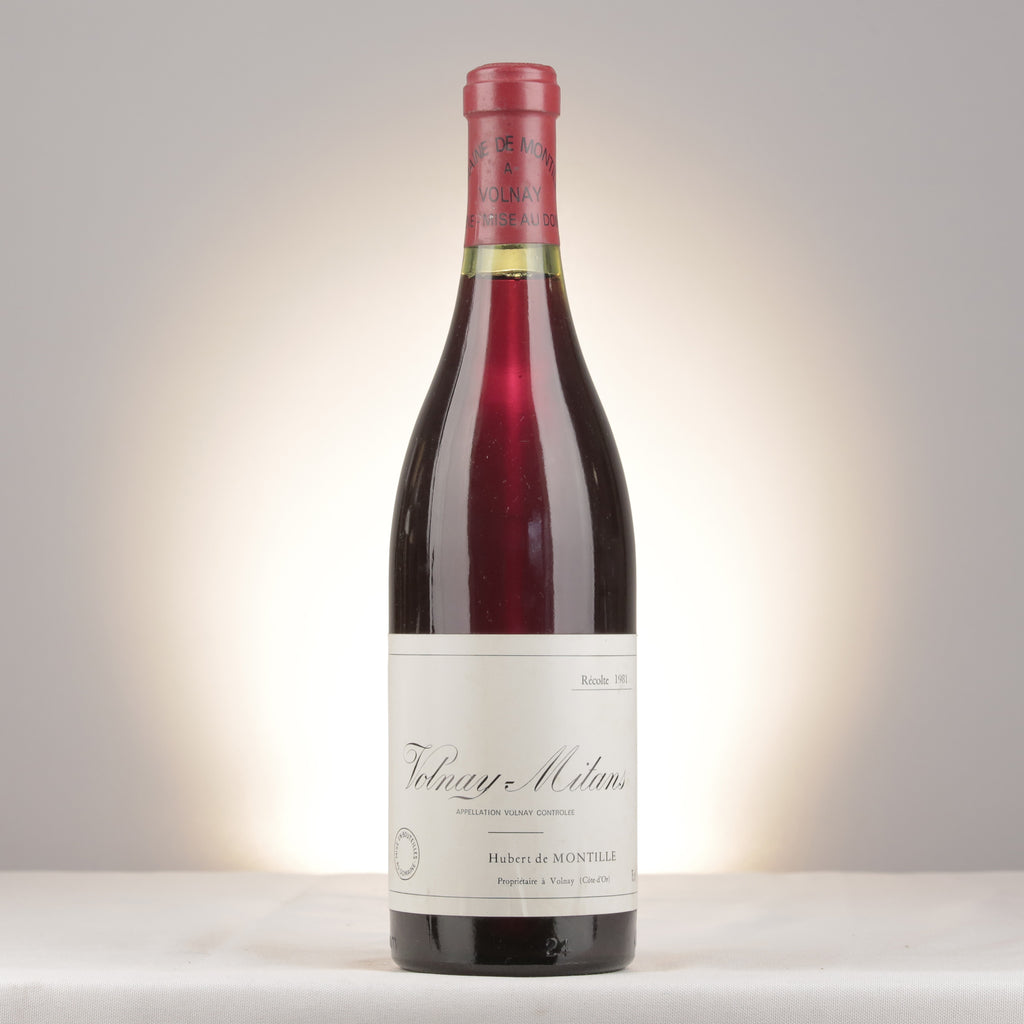 Domaine de Montille Volnay 1er Cru Les Mitans 1981 Bottle front
