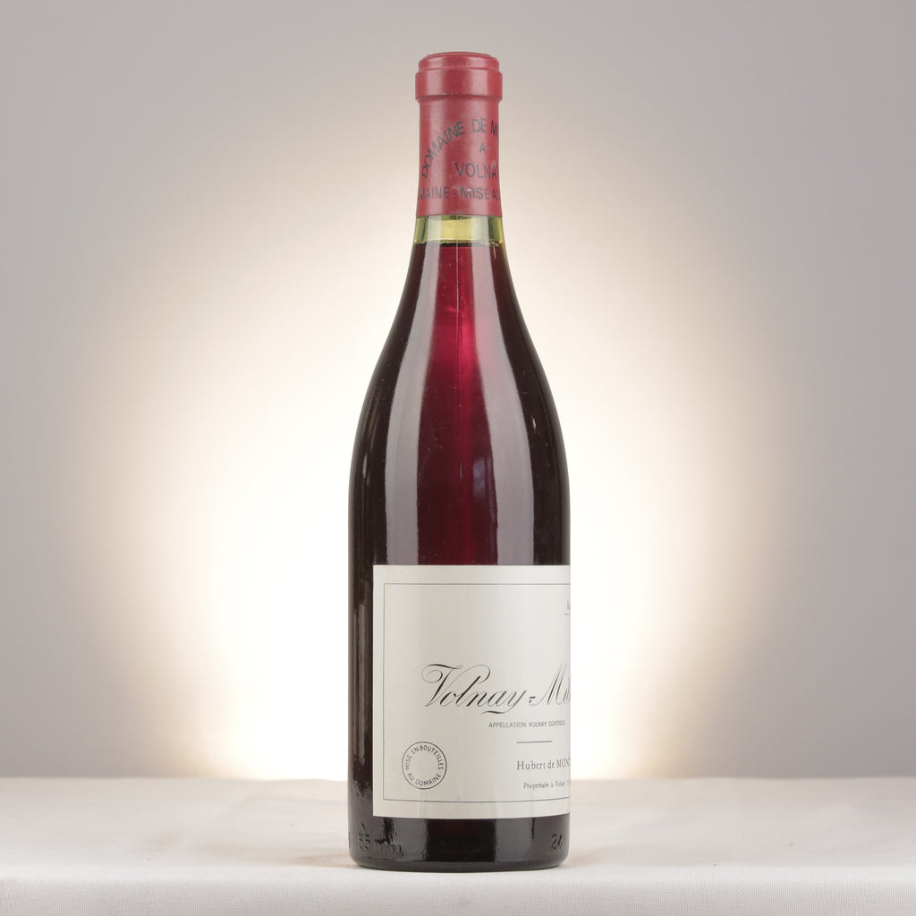 Domaine de Montille Volnay 1er Cru Les Mitans 1981 Bottle turned right