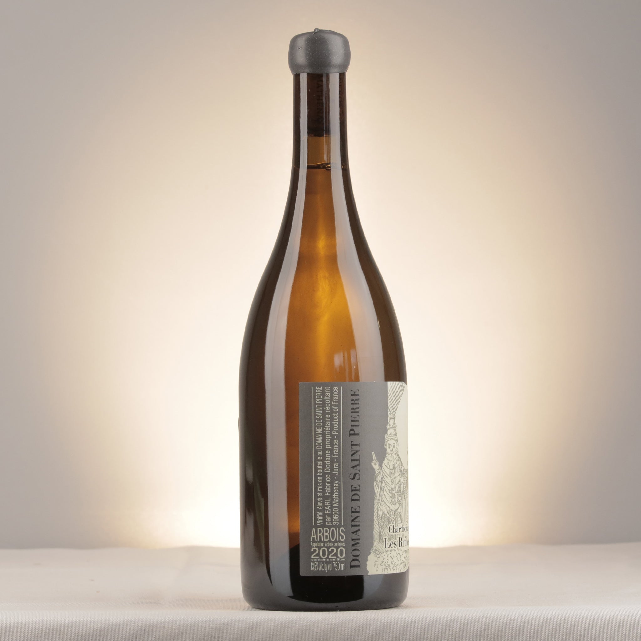 Domaine de Saint-Pierre Arbois Les Brulées Chardonnay 2020 Bottle label