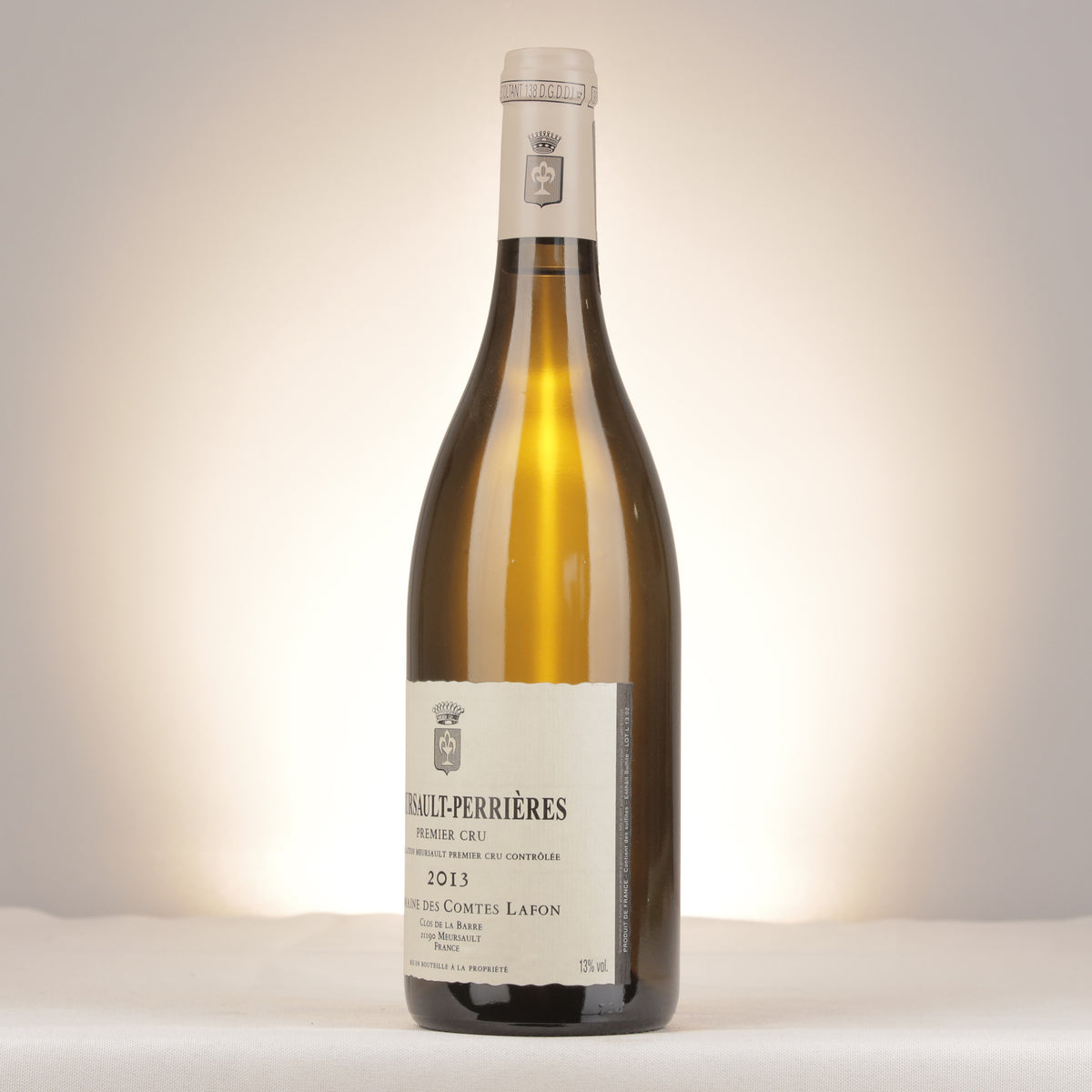 Domaine des Comtes Lafon Meursault 1er Cru Perrières Blanc 2013 Bottle turned left