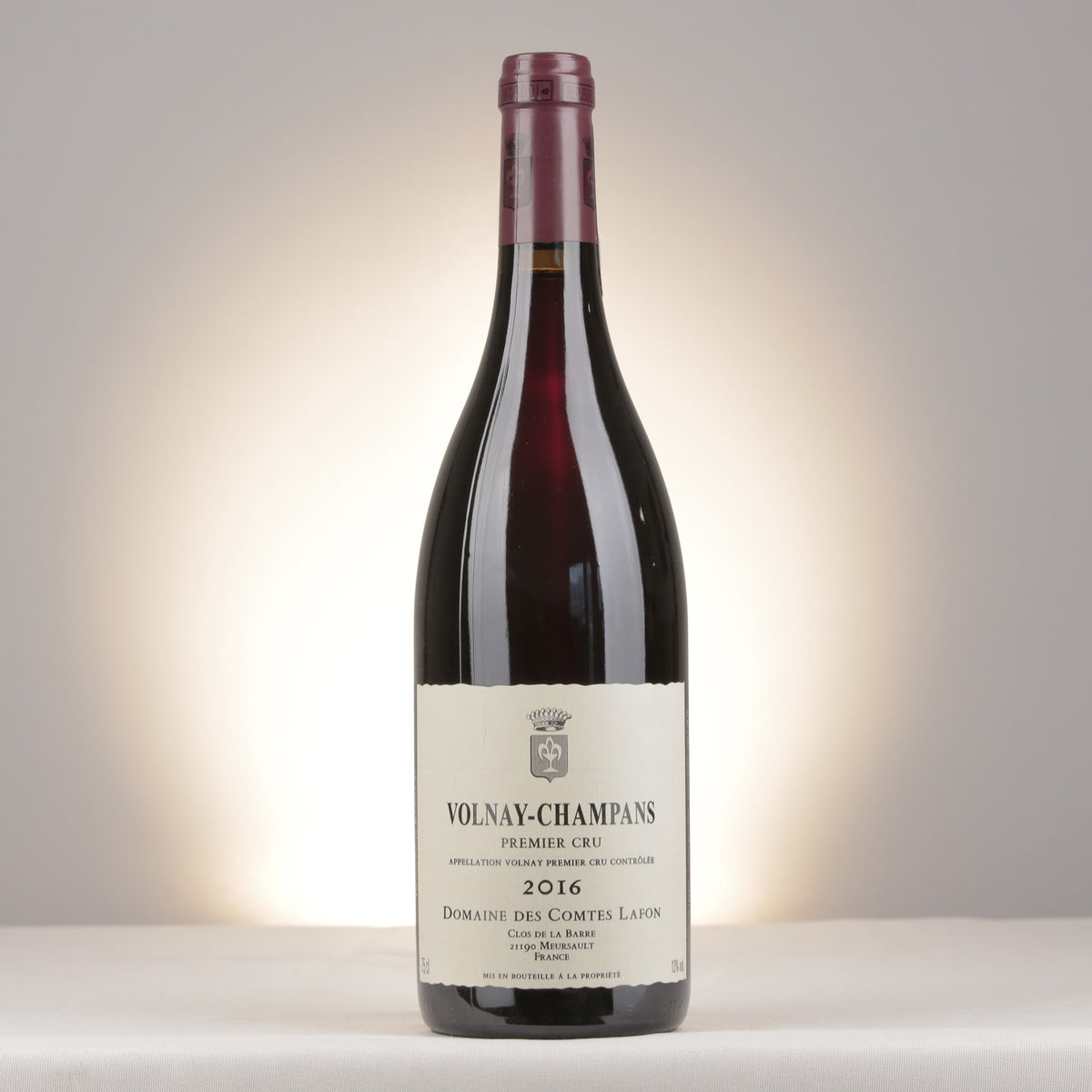 Comtes Lafon Volnay 1er Cru Champans 2016 Bottle front
