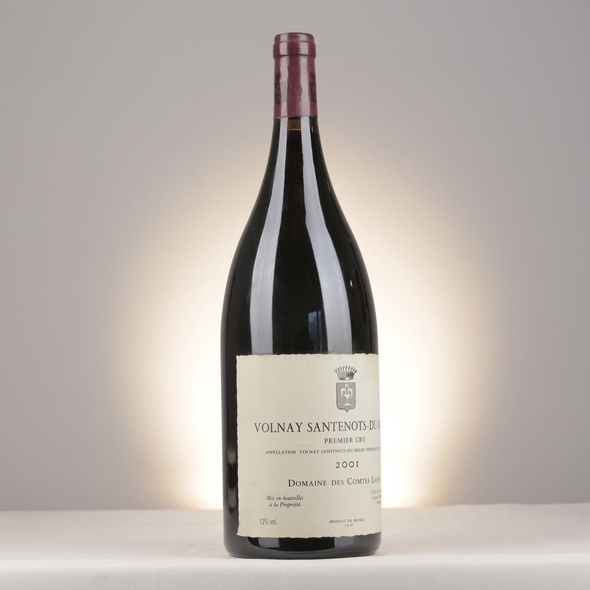 Comtes Lafon Volnay 1er Cru Les Santenots du Milieu 2001 Magnum turned right