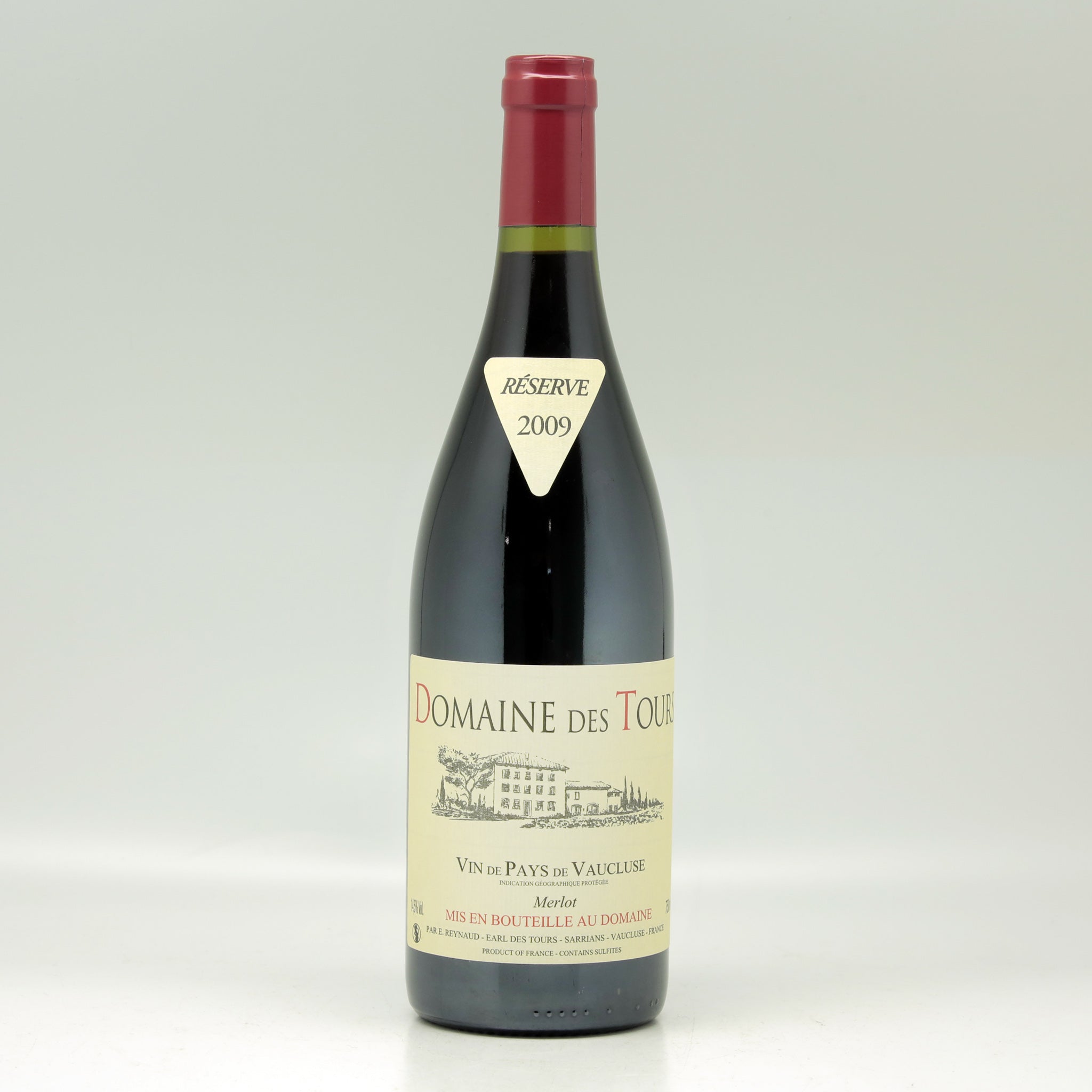 Domaine des Tours Merlot 2009 Bottle front