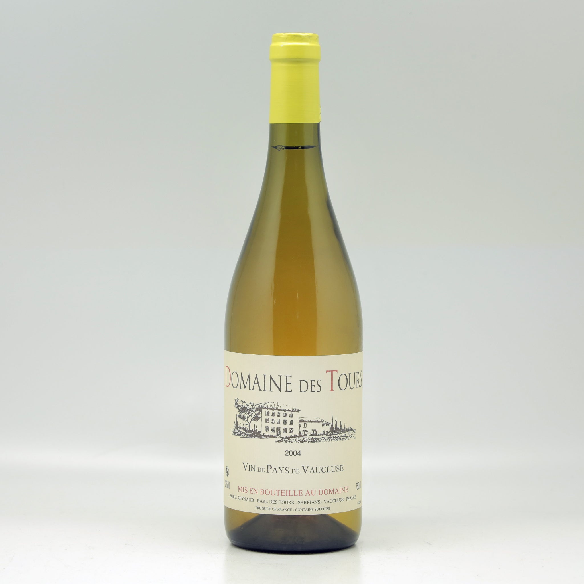 Domaine des Tours Vaucluse White 2004 Bottle front