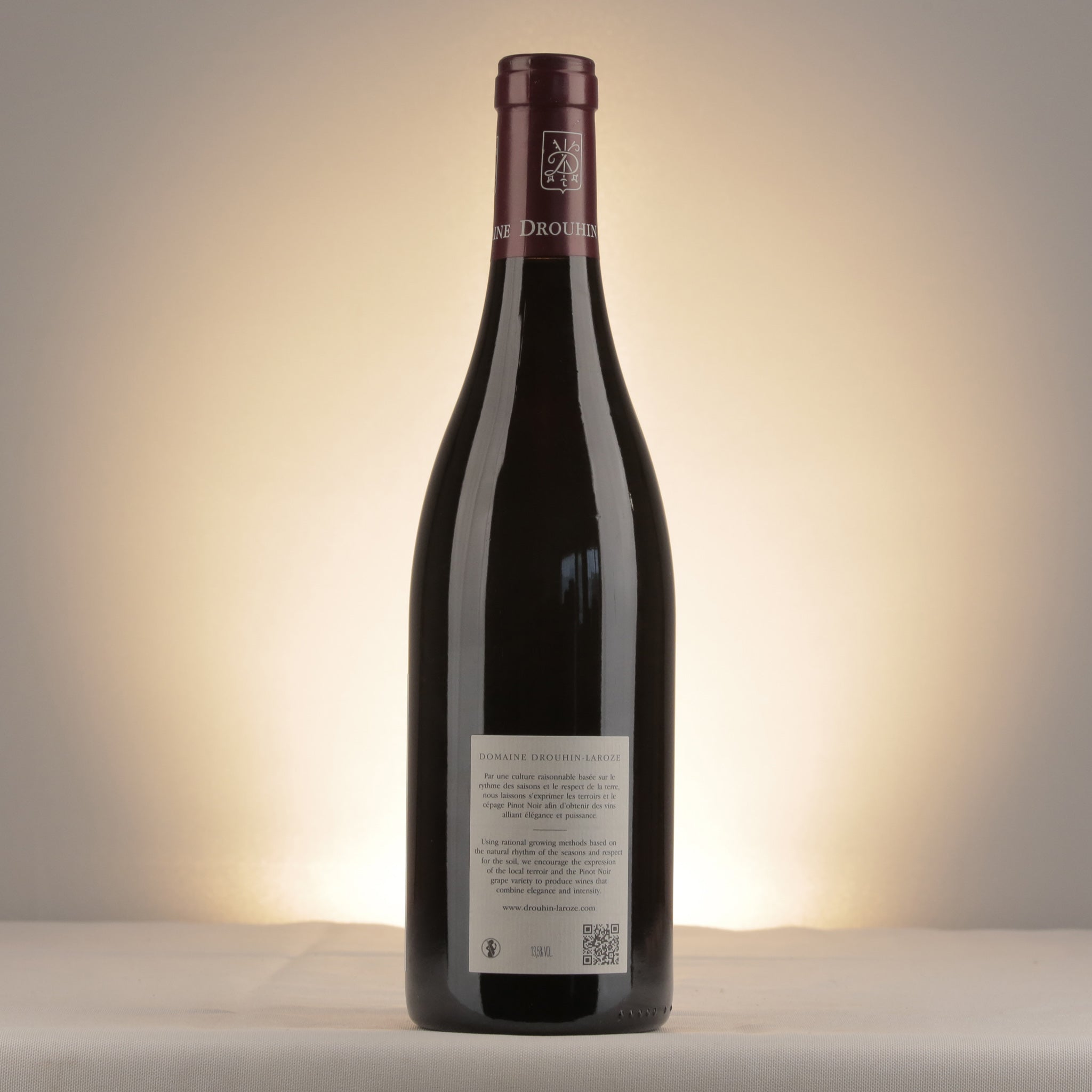 Domaine Drouhin Laroze Bonnes Mares Grand Cru 2018 Bottle back