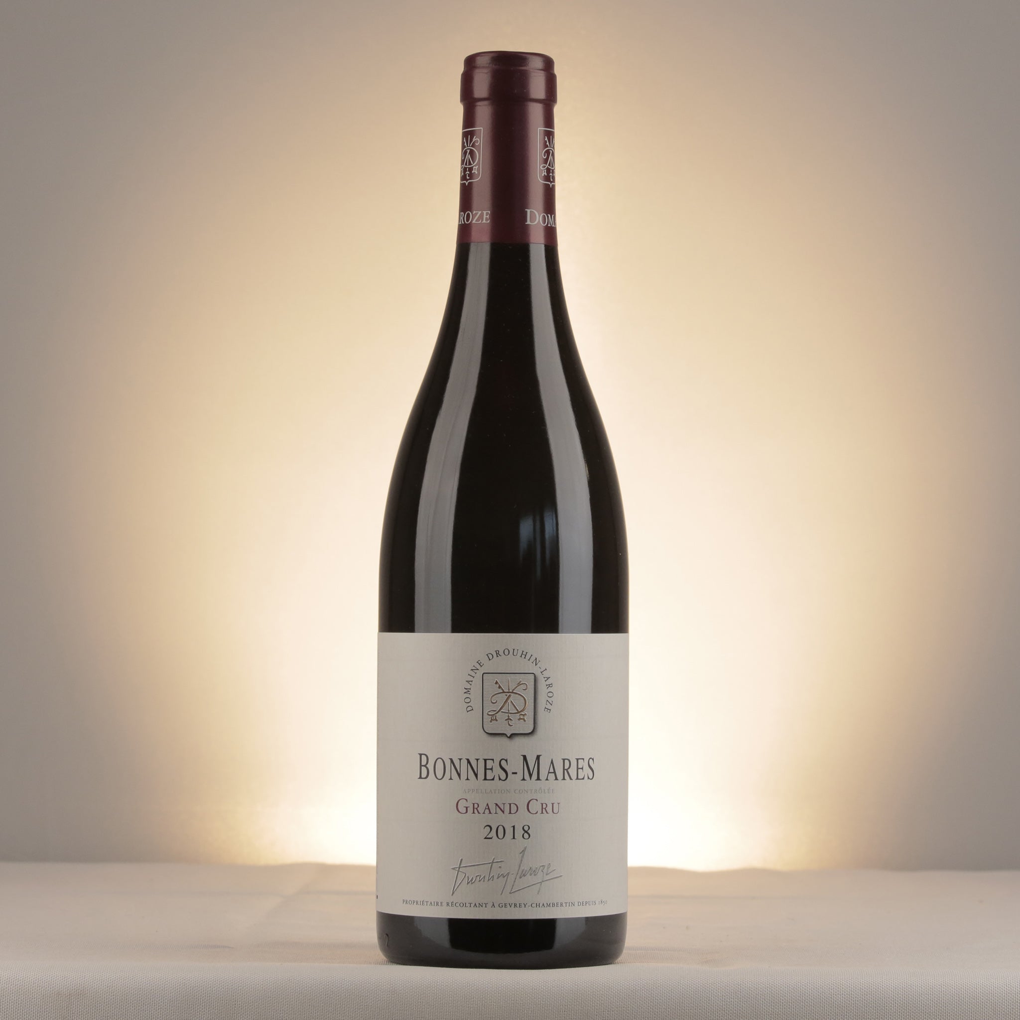 Domaine Drouhin Laroze Bonnes Mares Grand Cru 2018 Bottle front