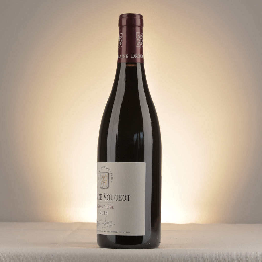 Domaine Drouhin Laroze Clos de Vougeot Grand Cru 2018 Bottle detail