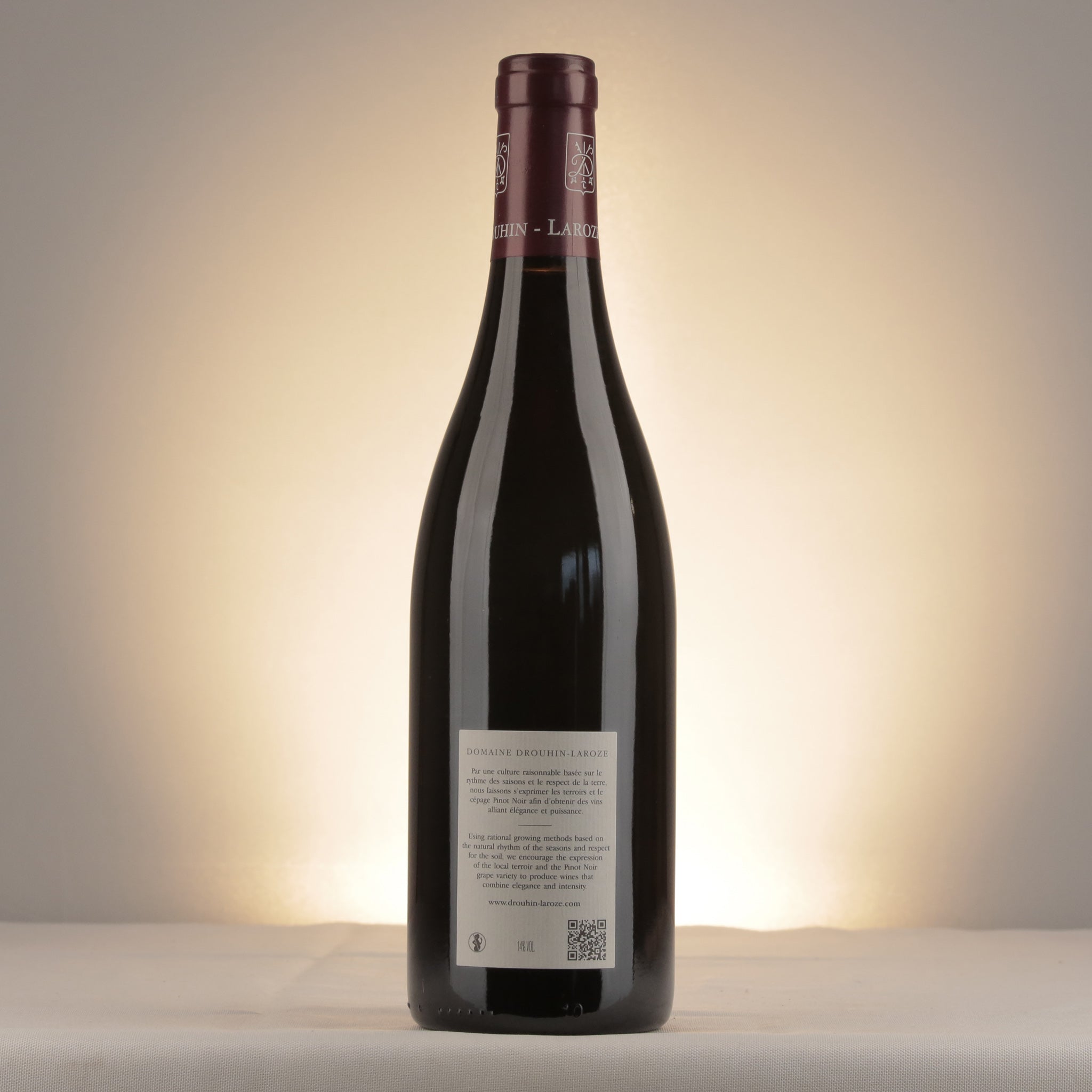 Domaine Drouhin Laroze Clos de Vougeot Grand Cru 2018 Bottle back
