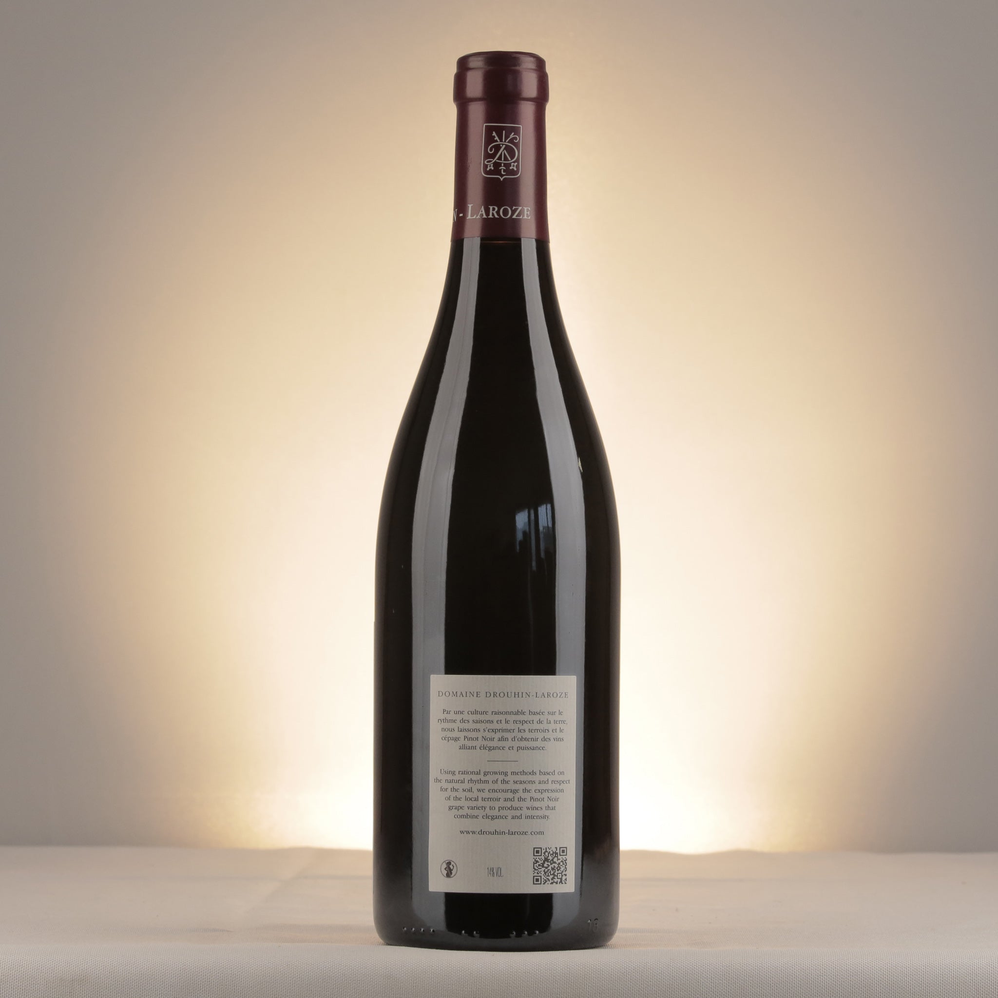 Domaine Drouhin Laroze Clos de Vougeot Grand Cru 2019 Bottle back
