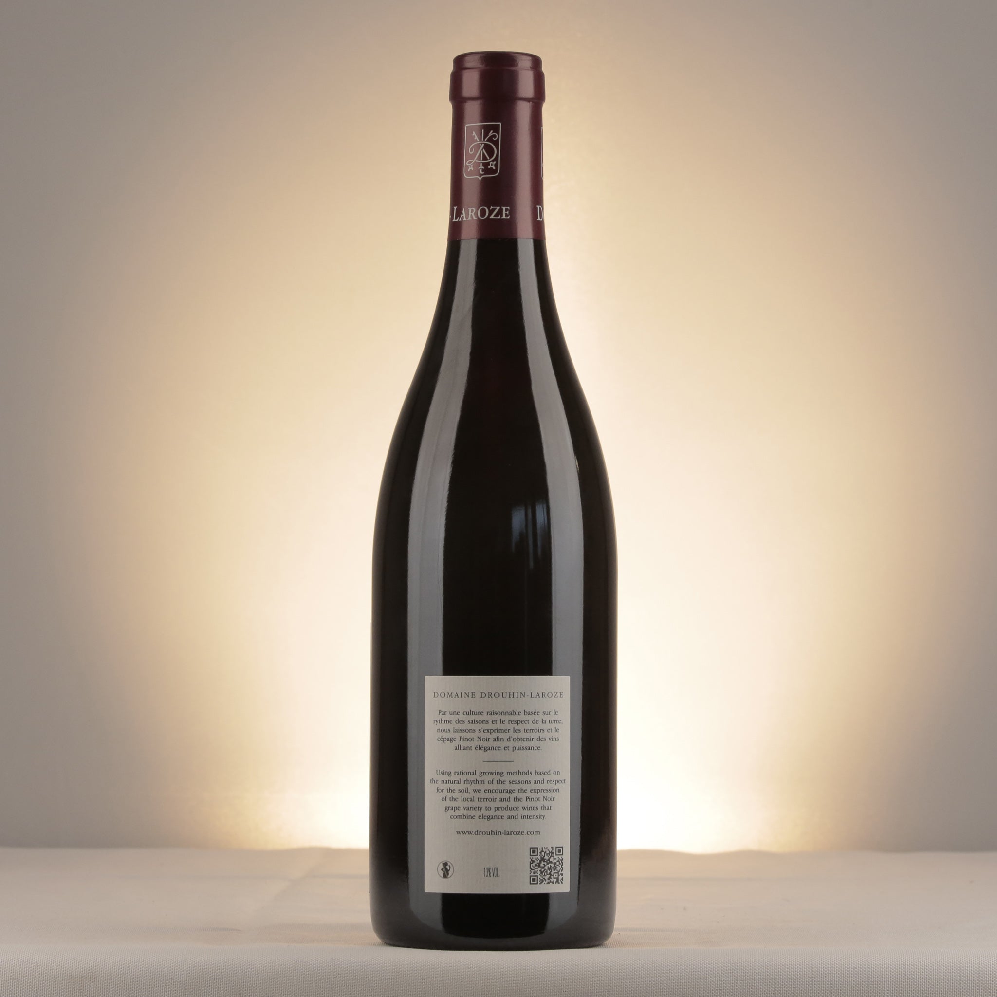 Domaine Drouhin Laroze Gevrey-Chambertin 1er Cru Craipillot 2018 Bottle back