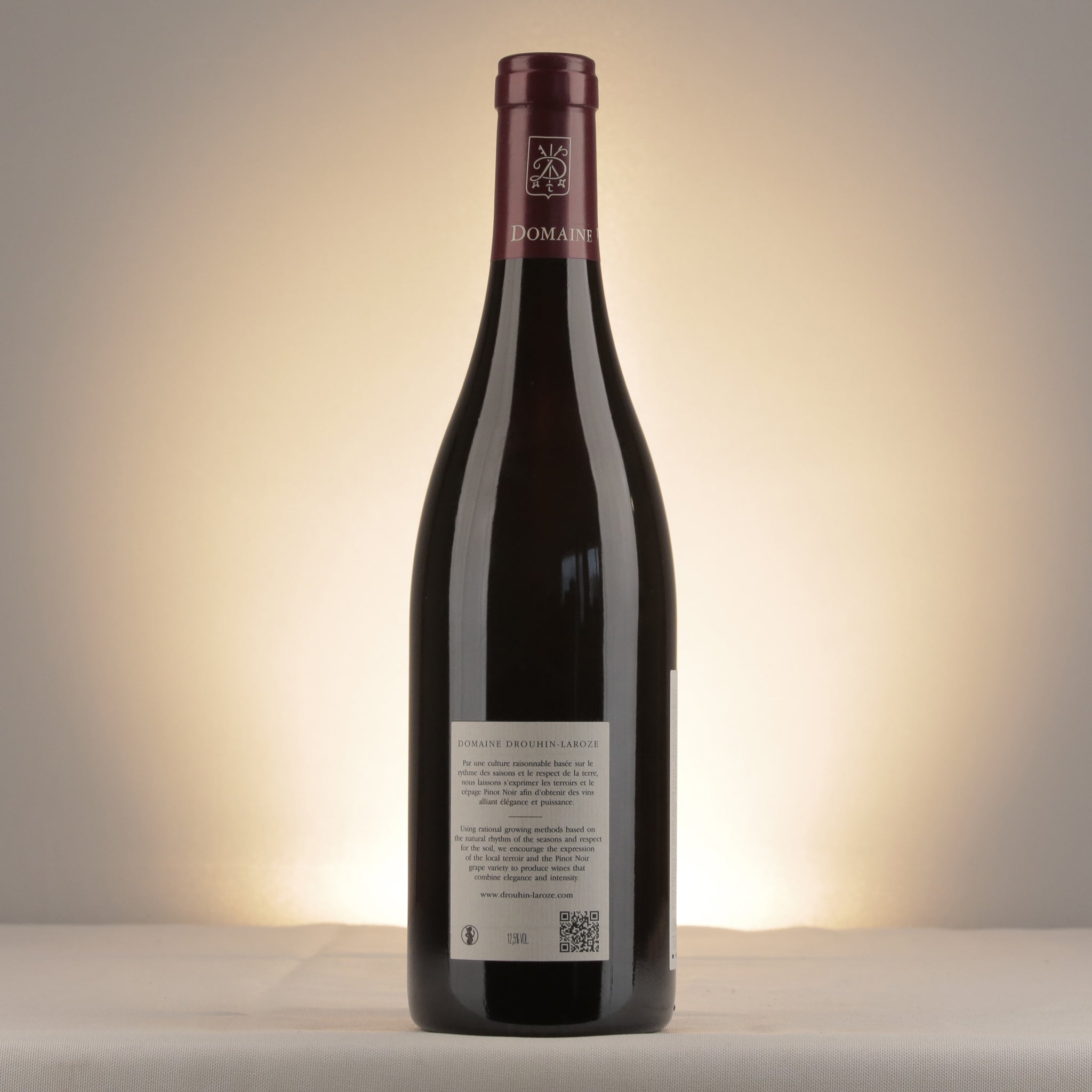 Domaine Drouhin Laroze Gevrey-Chambertin Sans Soufre 2017 Bottle back