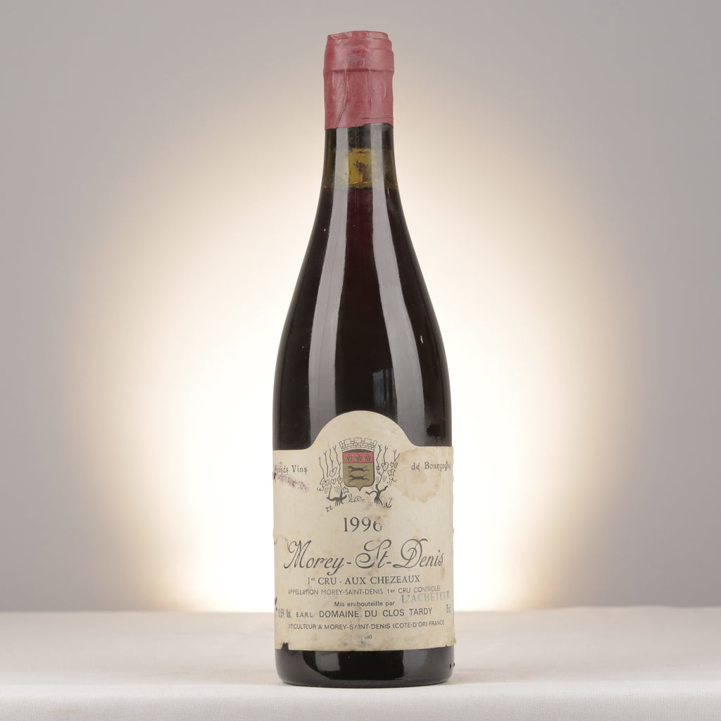 Clos Tarty Morey-Saint-Denis 1er Cru Aux Chezeaux 1996 Bottle front