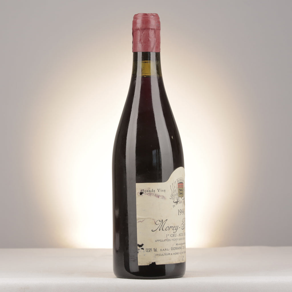 Clos Tarty Morey-Saint-Denis 1er Cru Aux Chezeaux 1996 Bottle turned right