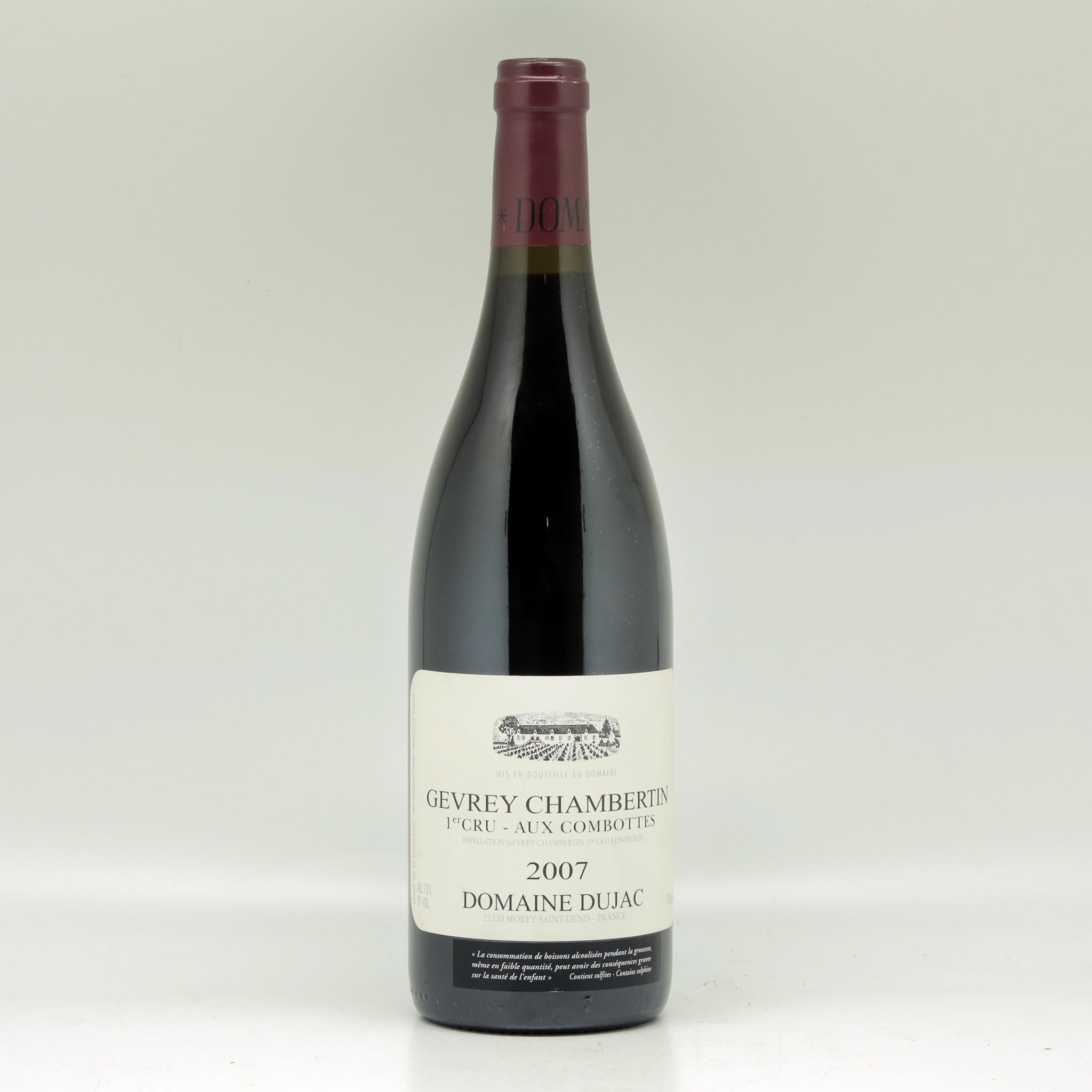 Domaine Dujac Gevrey Chambertin Aux Combottes 1er Cru 2007 Red wine Bottle