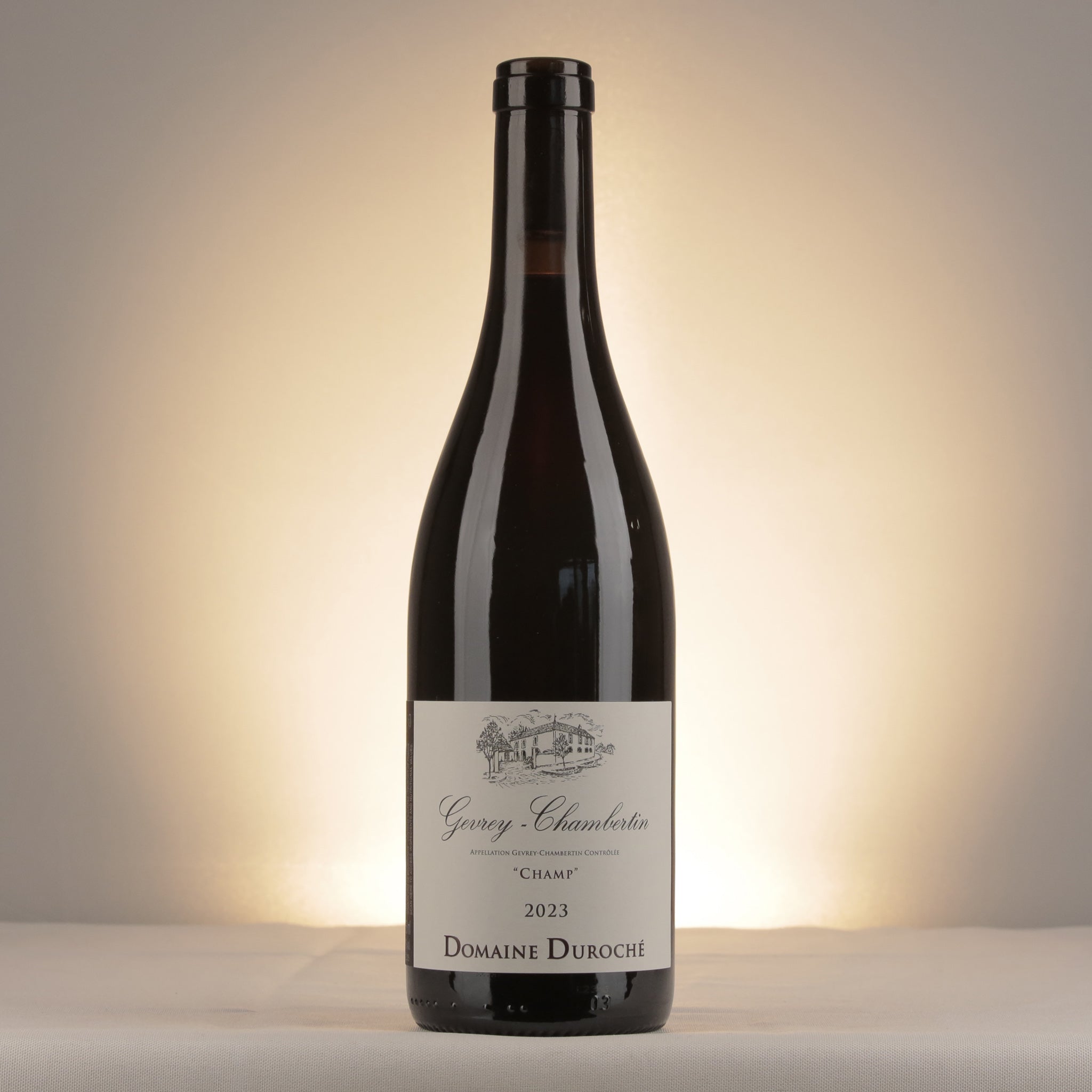 Domaine Duroché Gevrey-Chambertin Champ 2023 Bottle front