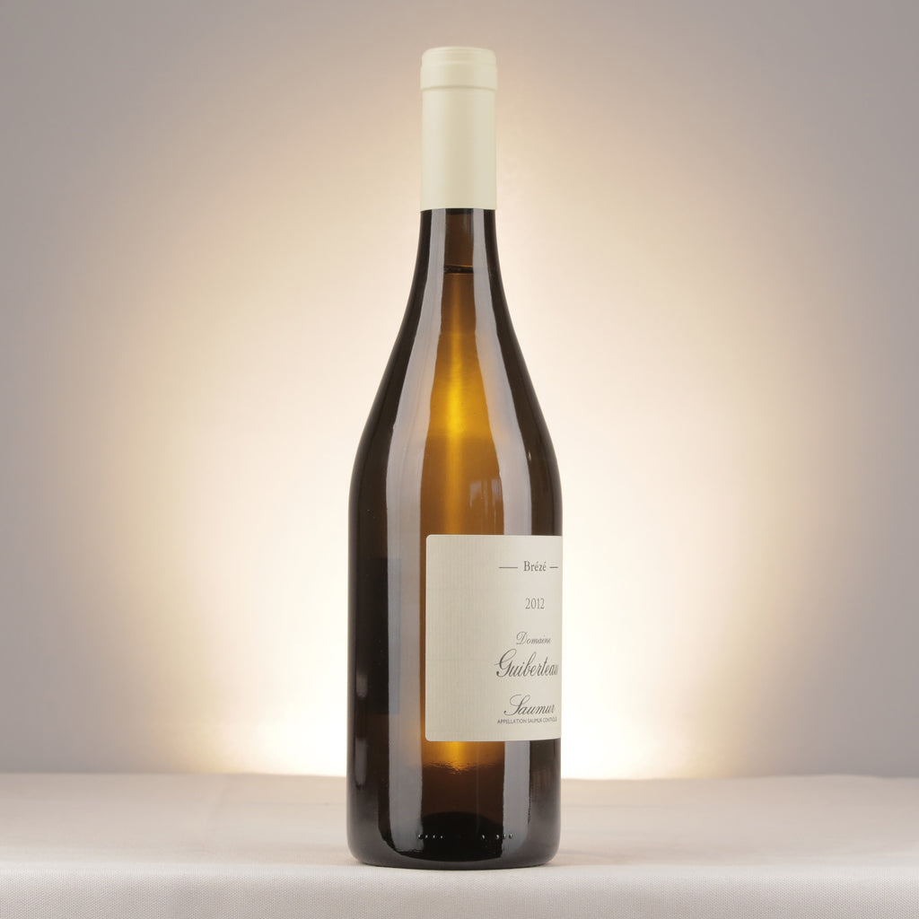 Domaine Guiberteau Saumur Brézé 2012 Bottle label