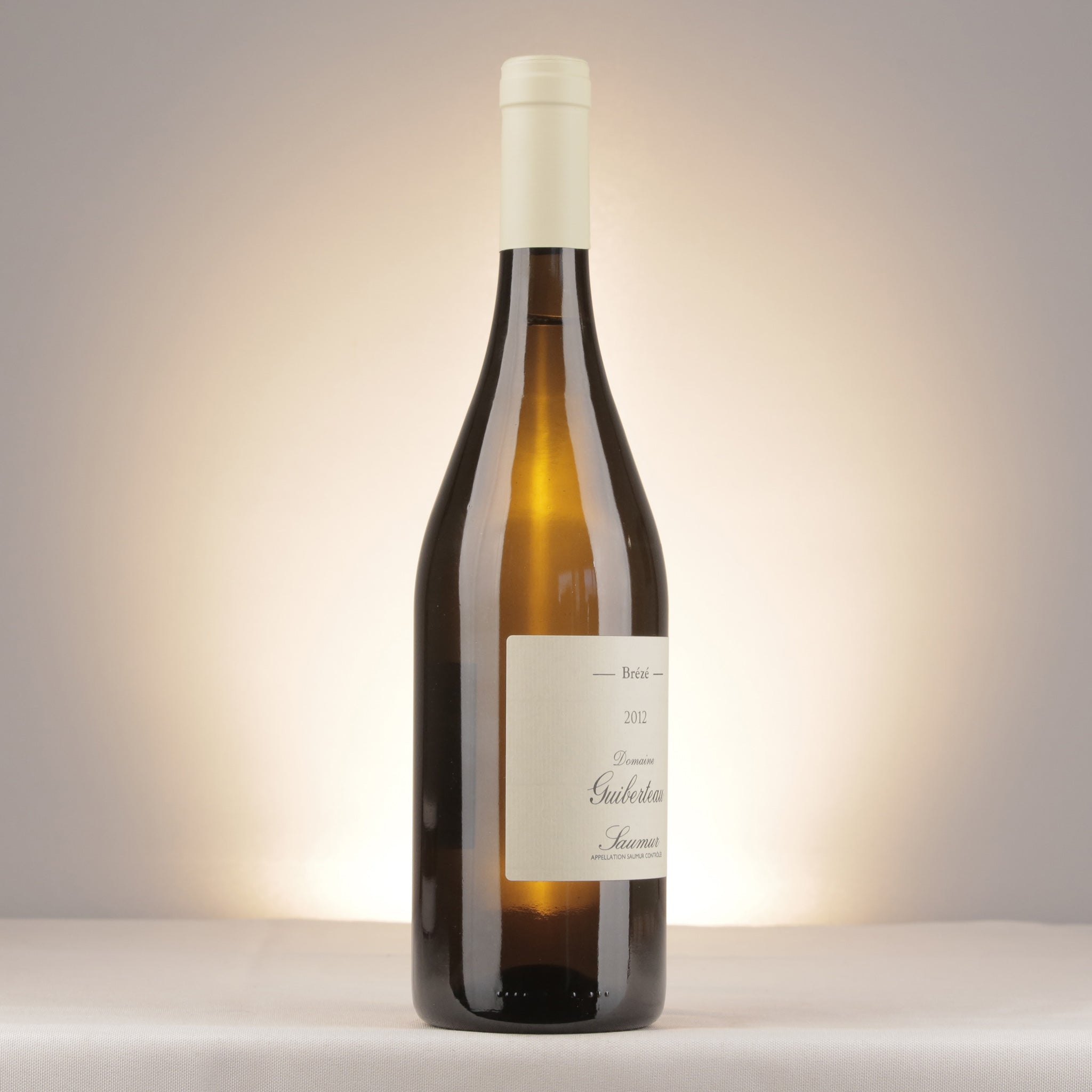 Domaine Guiberteau Saumur Brézé 2012 Bottle label