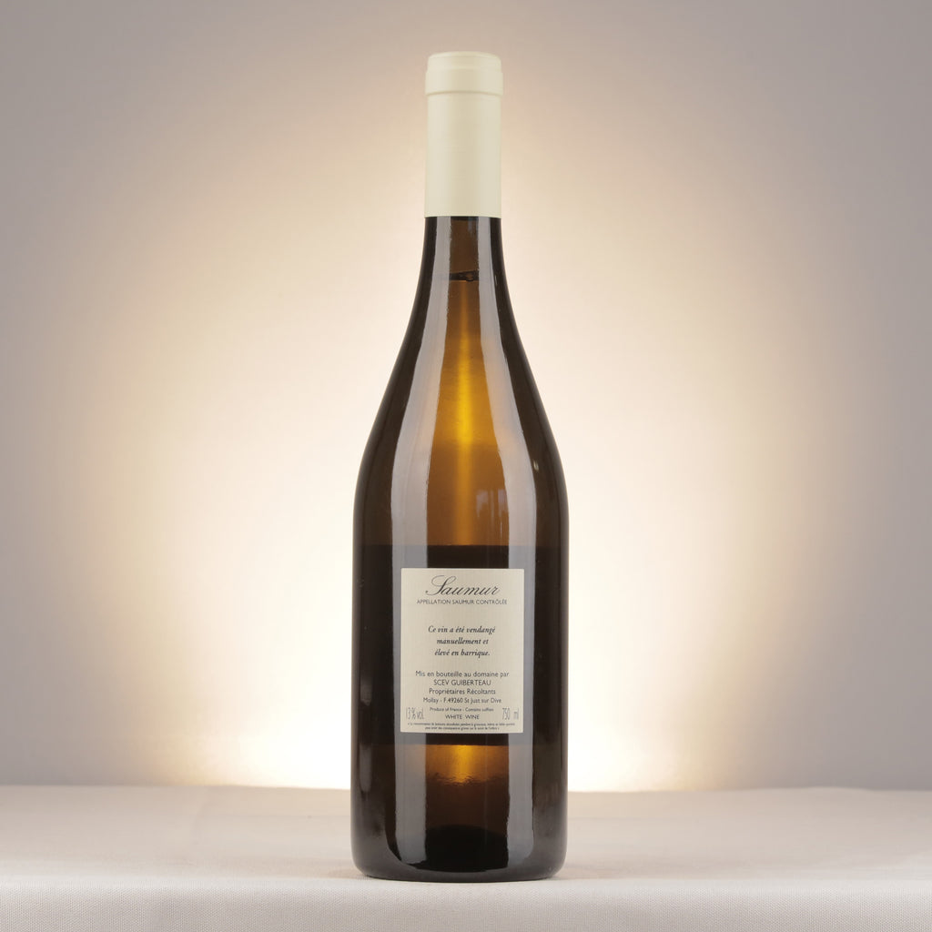 Domaine Guiberteau Saumur Brézé 2012 Bottle back