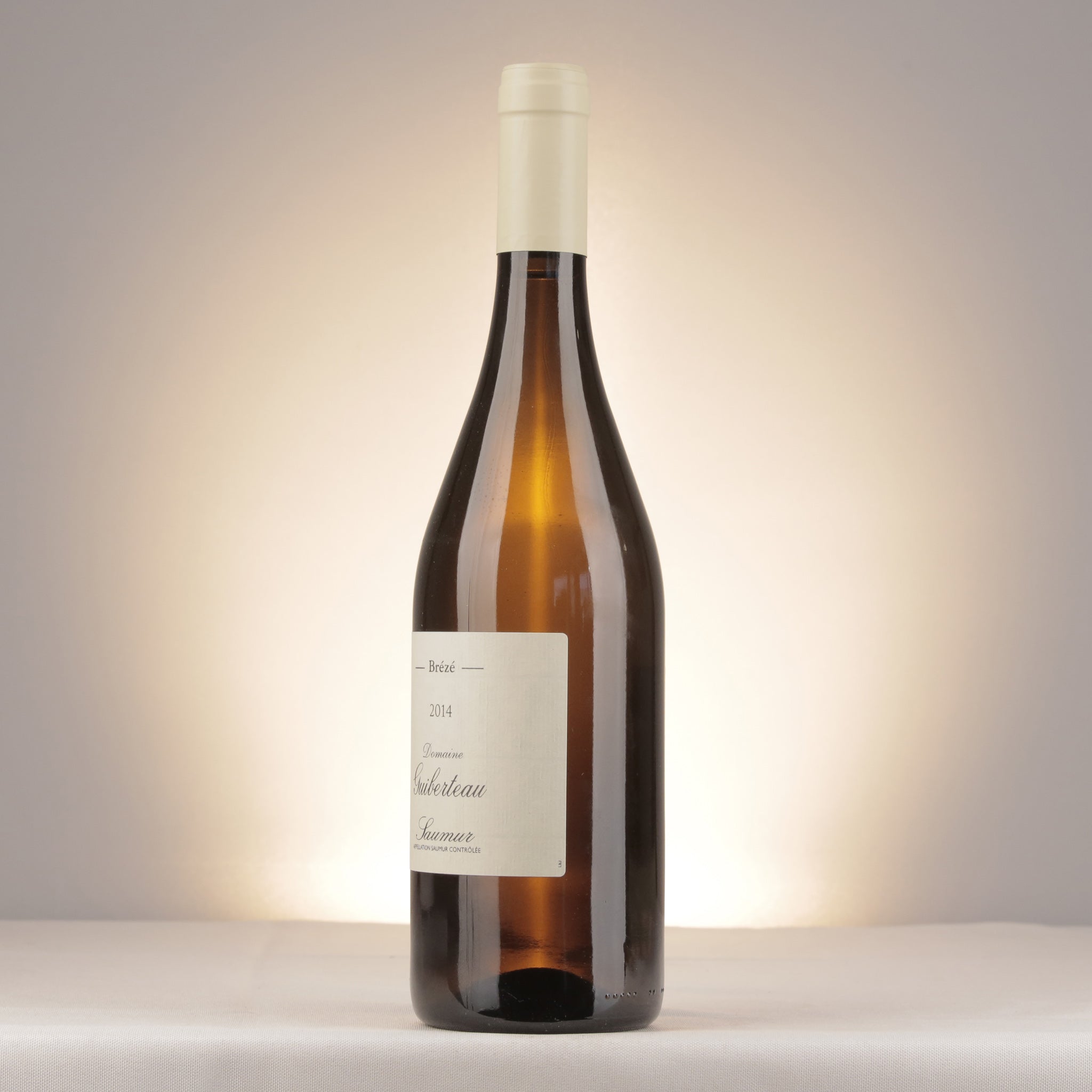 Domaine Guiberteau Saumur Brézé 2014 Bottle detail