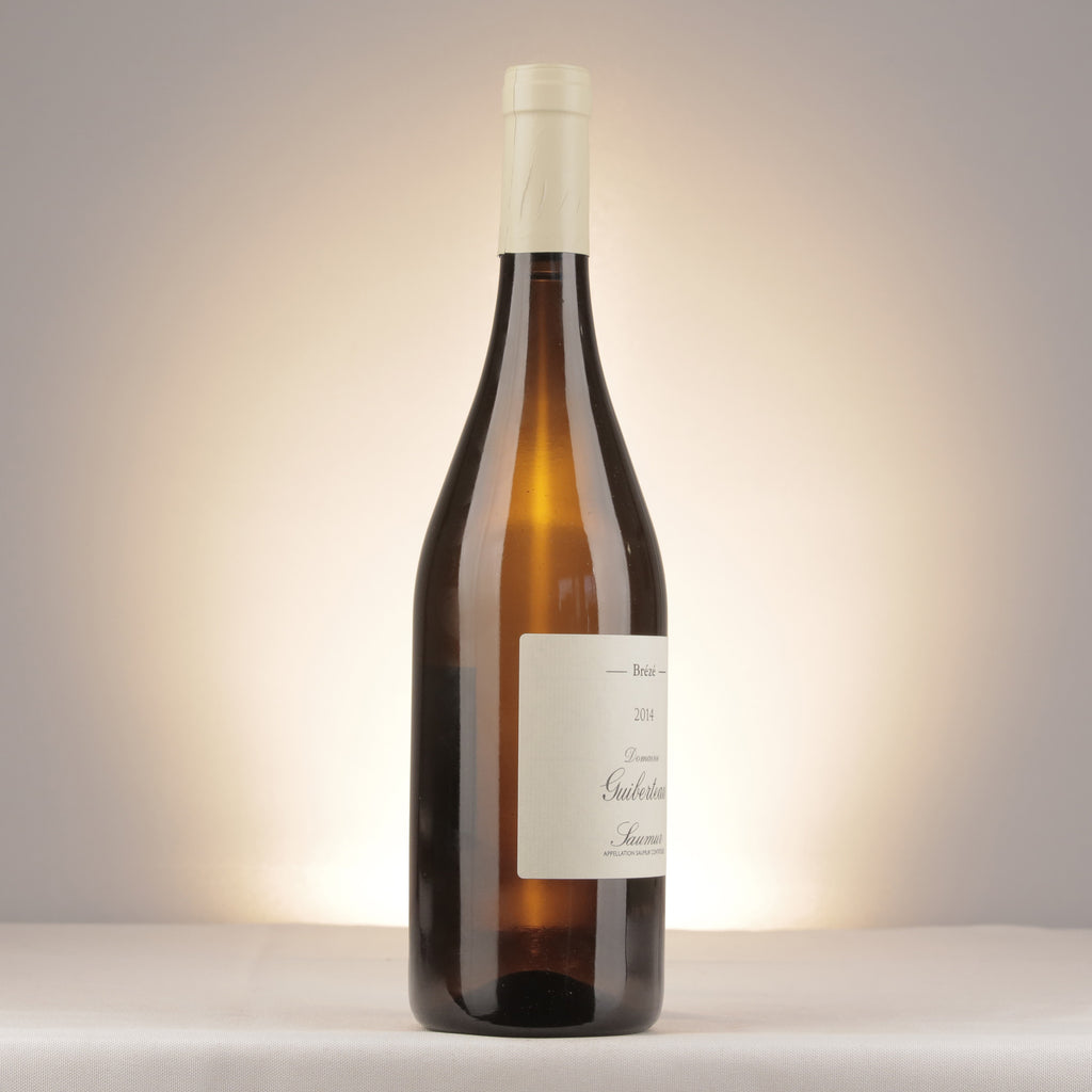 Domaine Guiberteau Saumur Brézé 2014 Bottle label