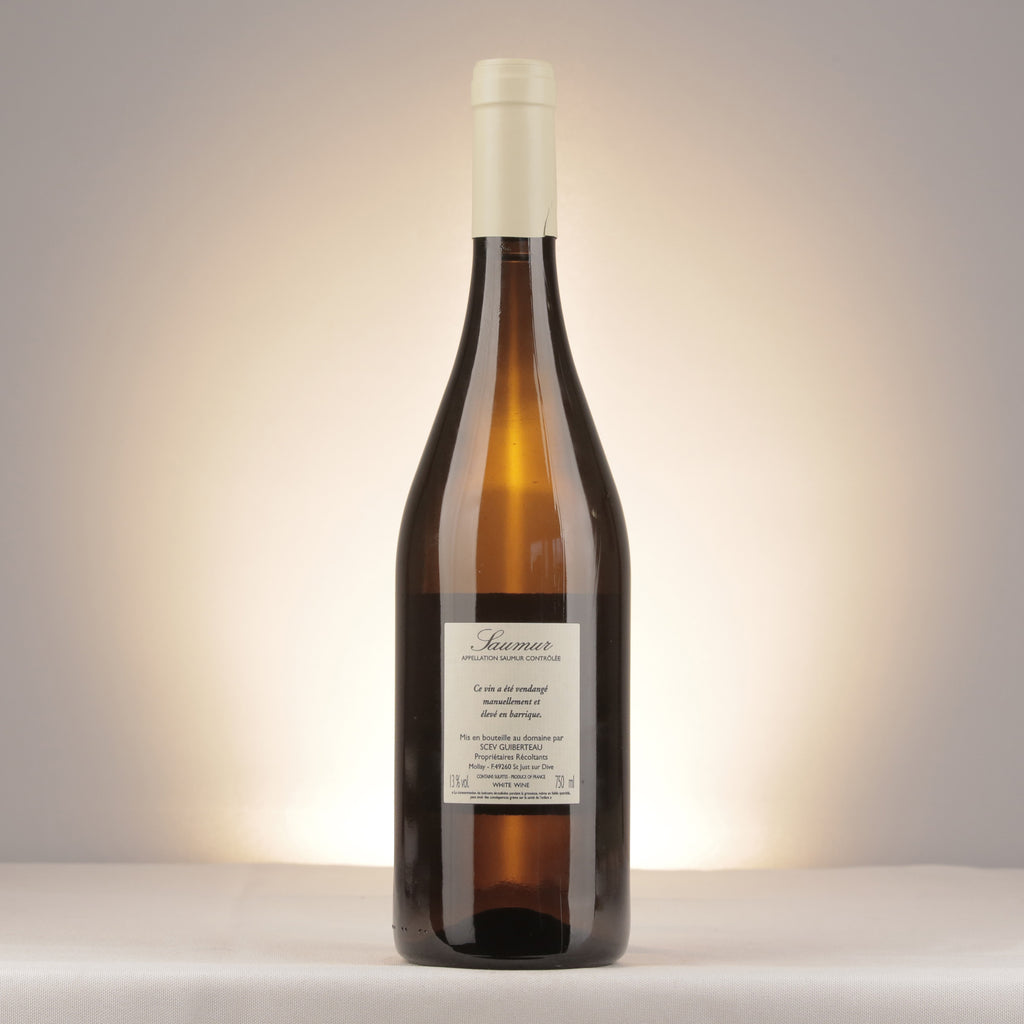 Domaine Guiberteau Saumur Brézé 2014 Bottle back