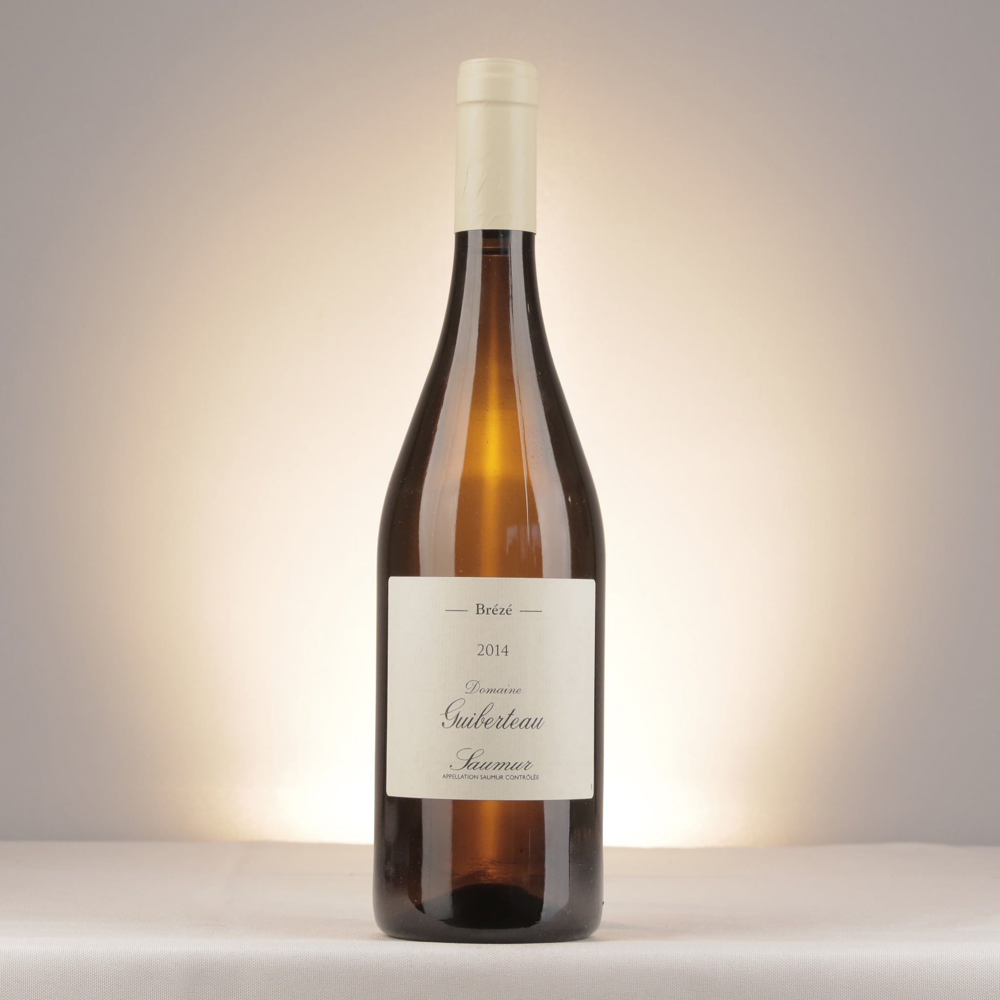 Domaine Guiberteau Saumur Brézé 2014 Bottle front
