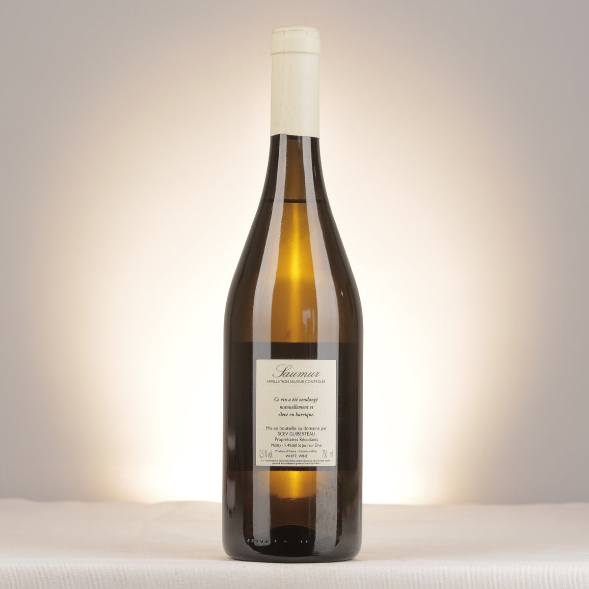 Domaine Guiberteau Saumur Clos de Guichaux 2013 Bottle back