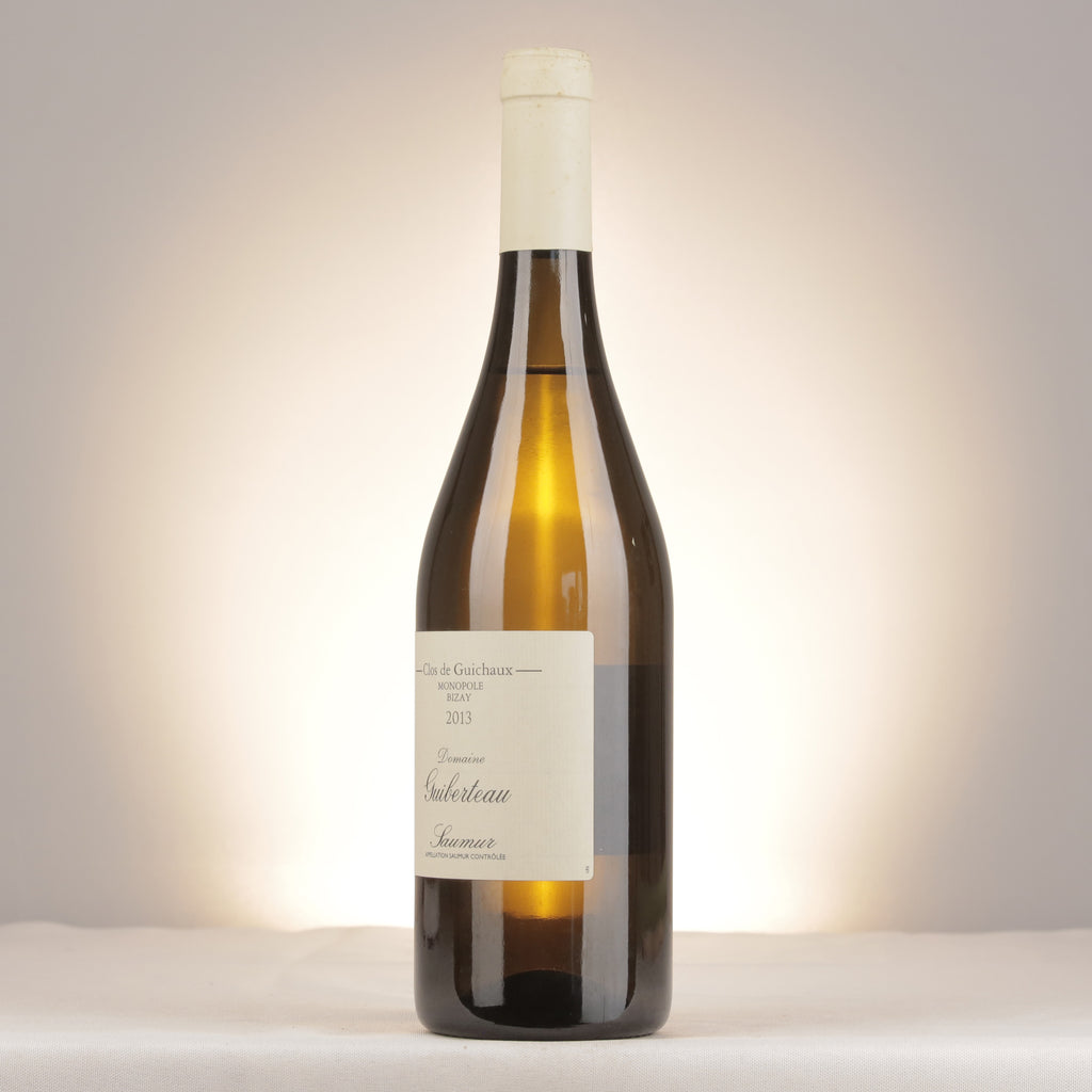 Domaine Guiberteau Saumur Clos de Guichaux 2013 Bottle turned left