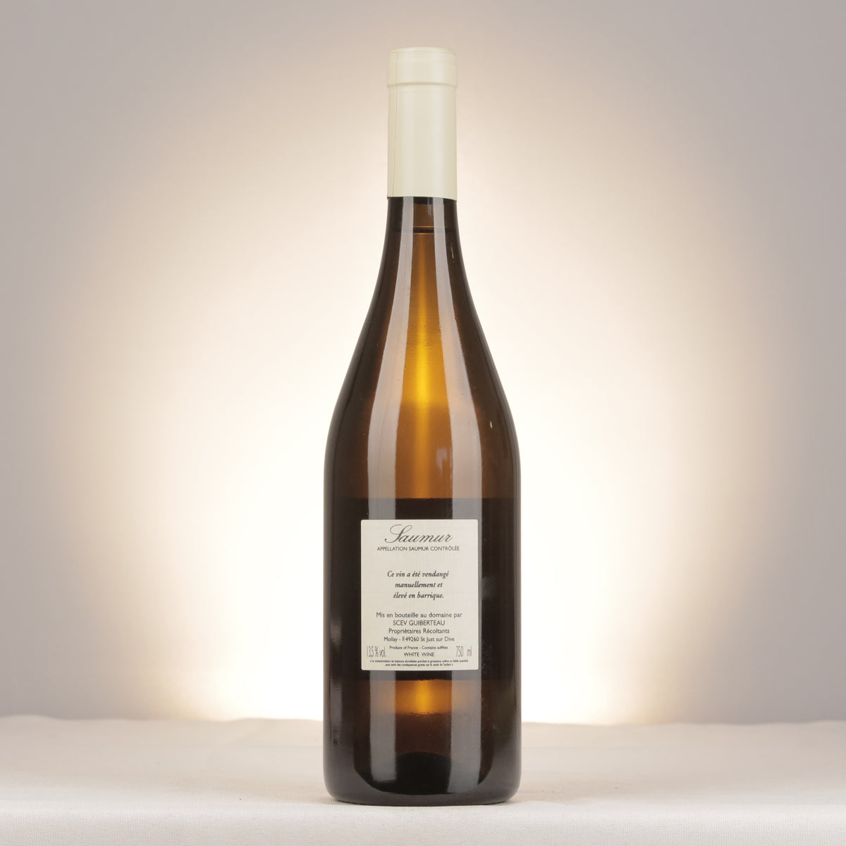 Domaine Guiberteau Saumur Clos de Guichaux 2014 Bottle back