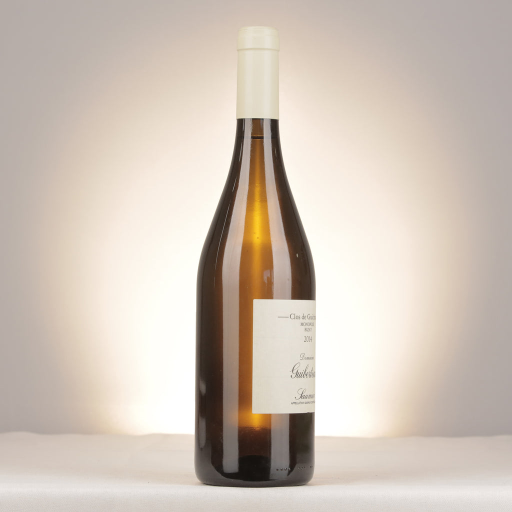Domaine Guiberteau Saumur Clos de Guichaux 2014 Bottle turned right