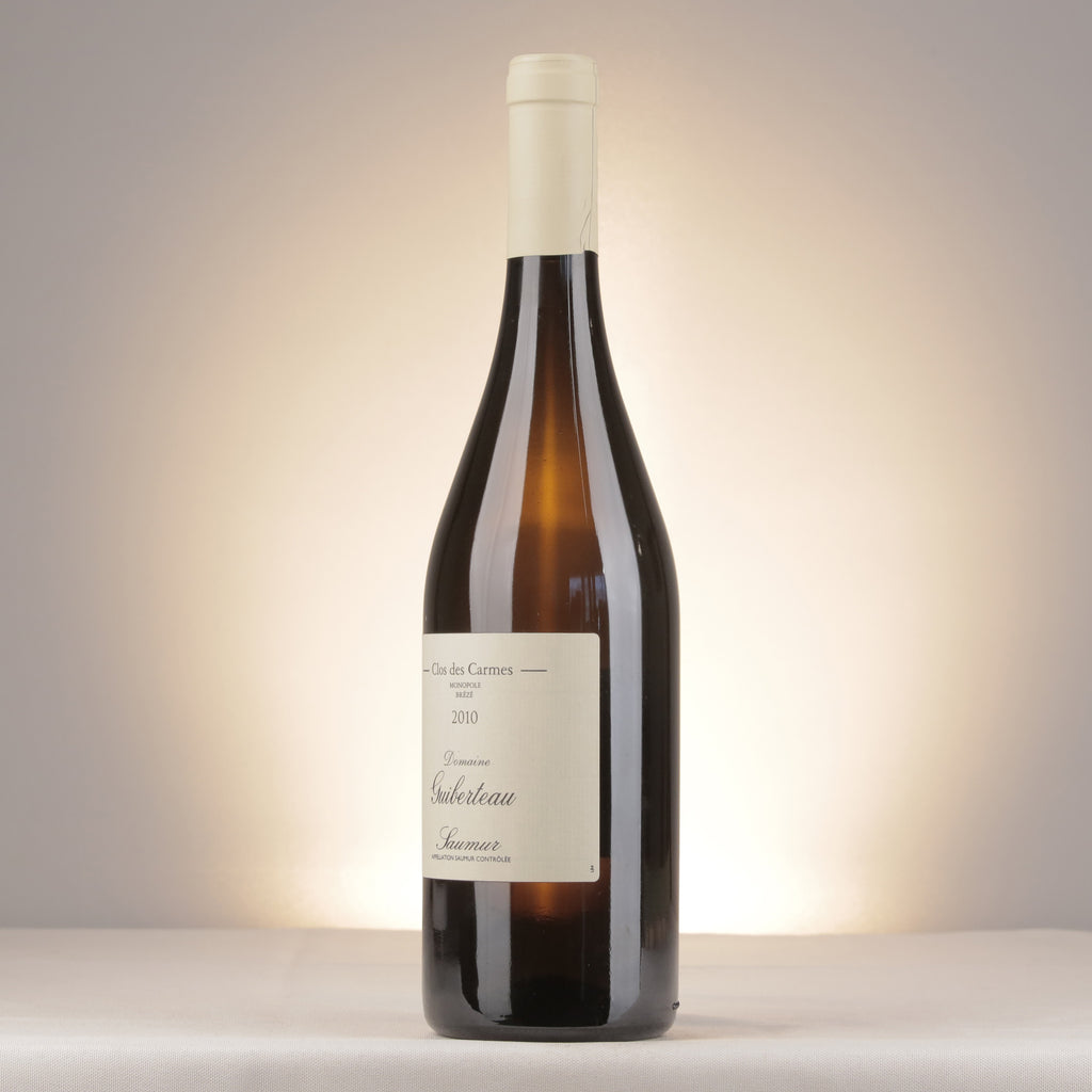 Domaine Guiberteau Saumur Clos des Carmes 2010 Bottle detail