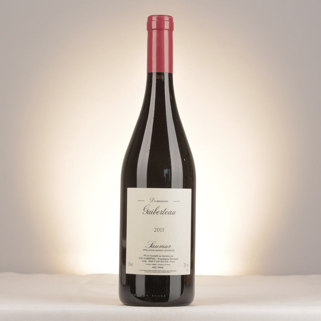 Domaine Guiberteau Saumur Rouge 2015 Bottle front