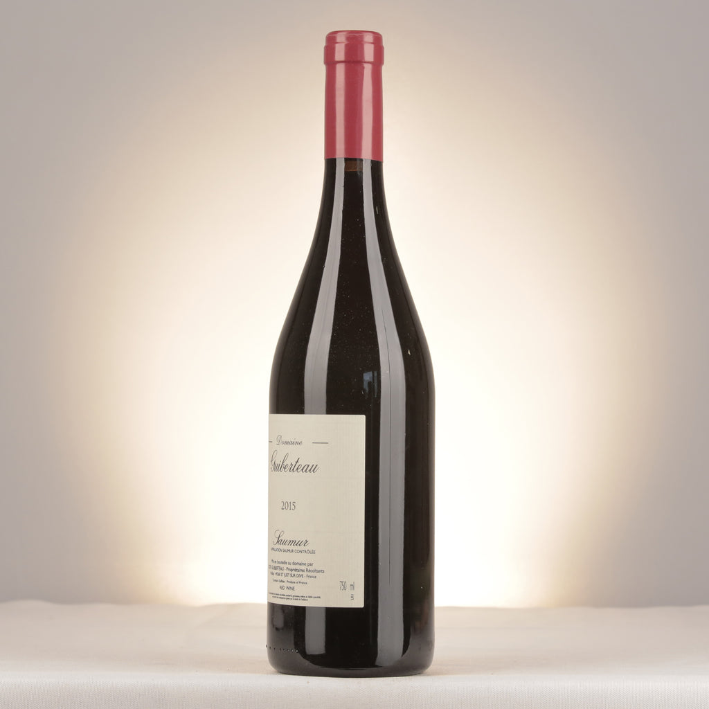 Domaine Guiberteau Saumur Rouge 2015 Bottle turned left