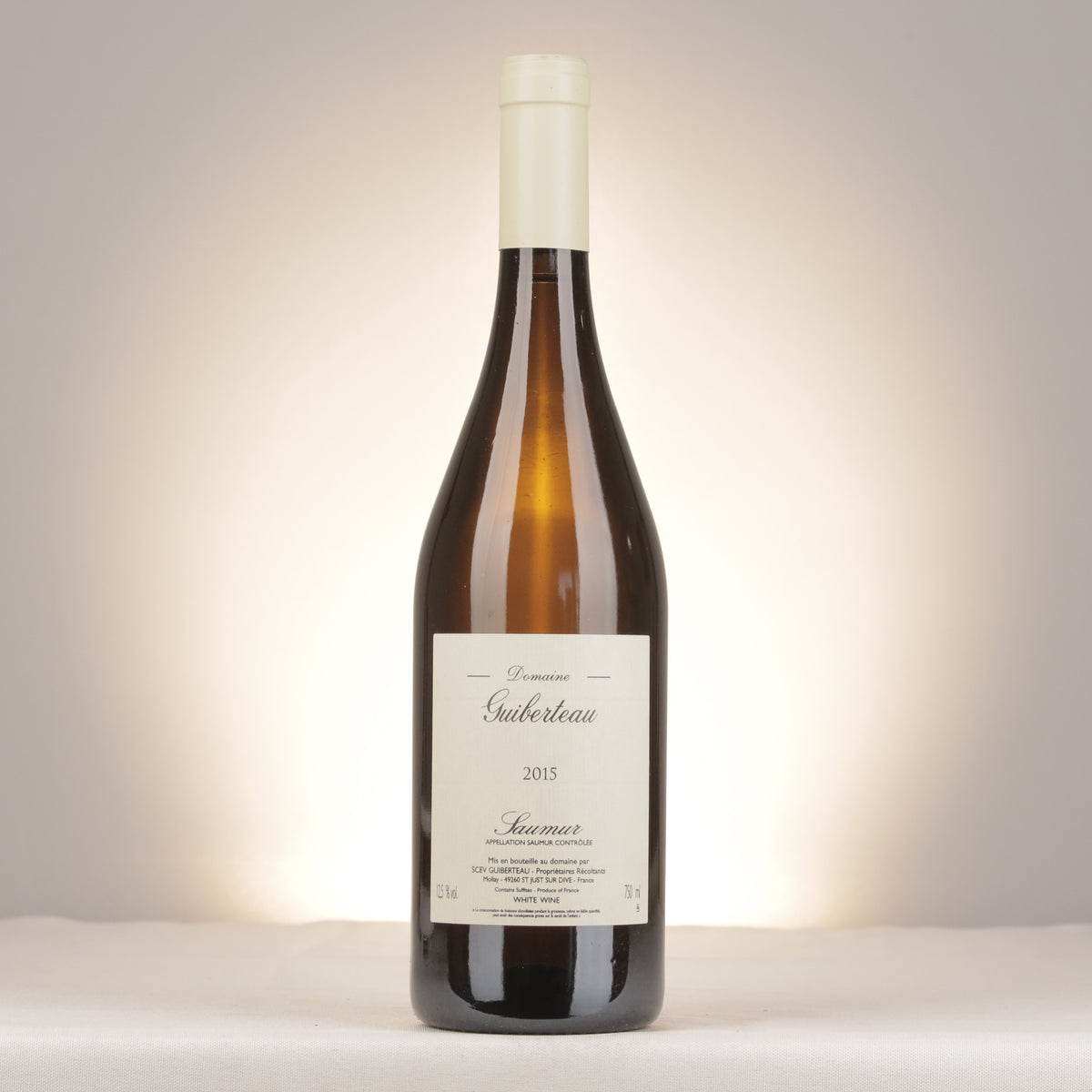 Domaine Guiberteau Saumur Blanc 2015 Bottle front