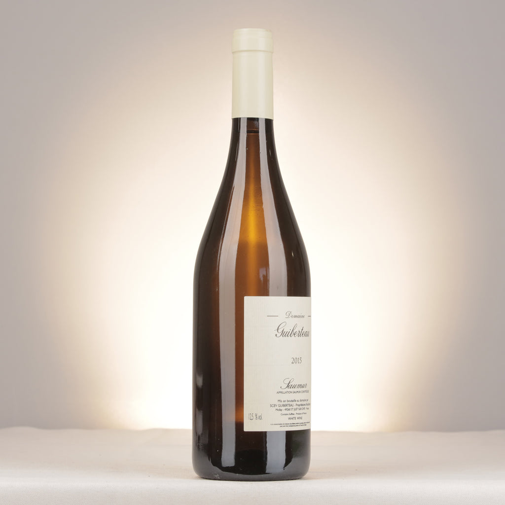 Domaine Guiberteau Saumur Blanc 2015 Bottle turned right