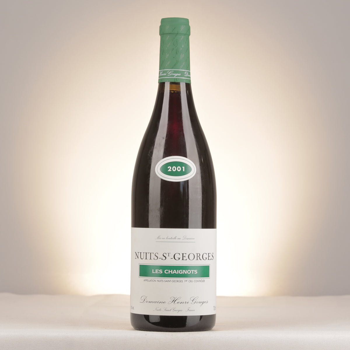 Domaine Henri Gouges Nuits-Saint-Georges 1er Cru Aux Chaignots 2001 Bottle front