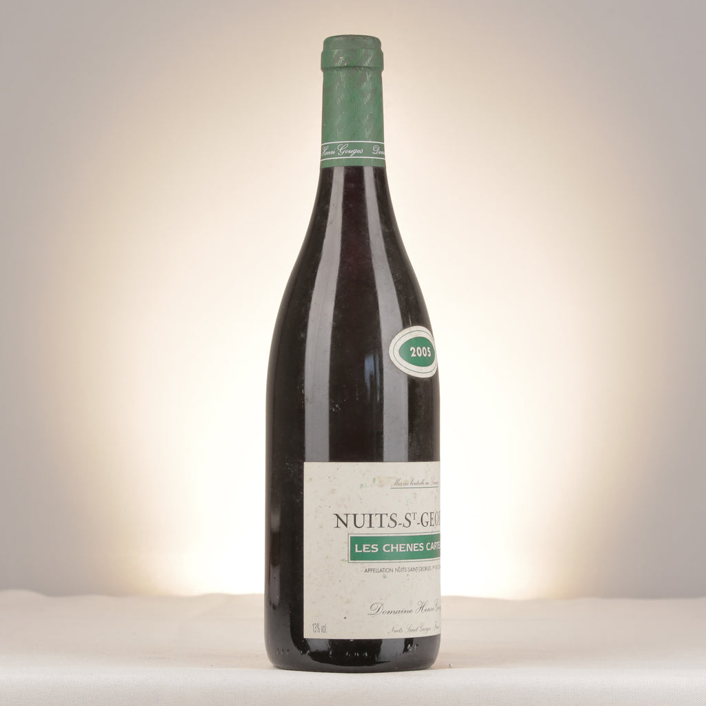 Domaine Henri Gouges Nuits-Saint-Georges 1er Cru Les Chênes Carteaux 2005 Bottle turned right