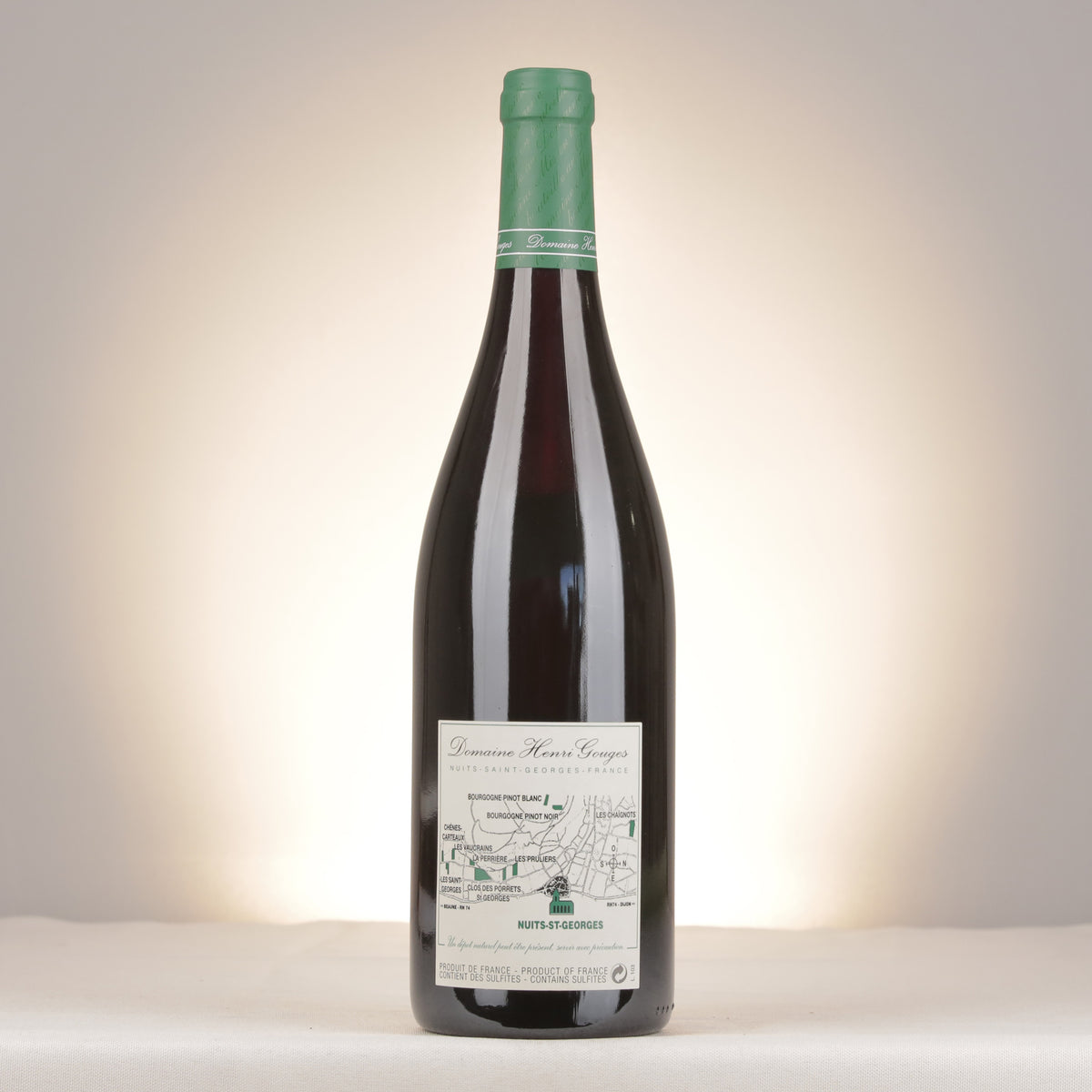 Domaine Henri Gouges Nuits-Saint-Georges 1er Cru Les Pruliers 2008 Bottle back