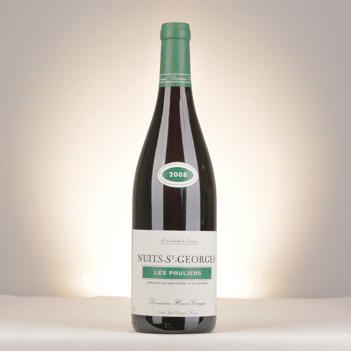 Domaine Henri Gouges Nuits-Saint-Georges 1er Cru Les Pruliers 2008 Bottle front