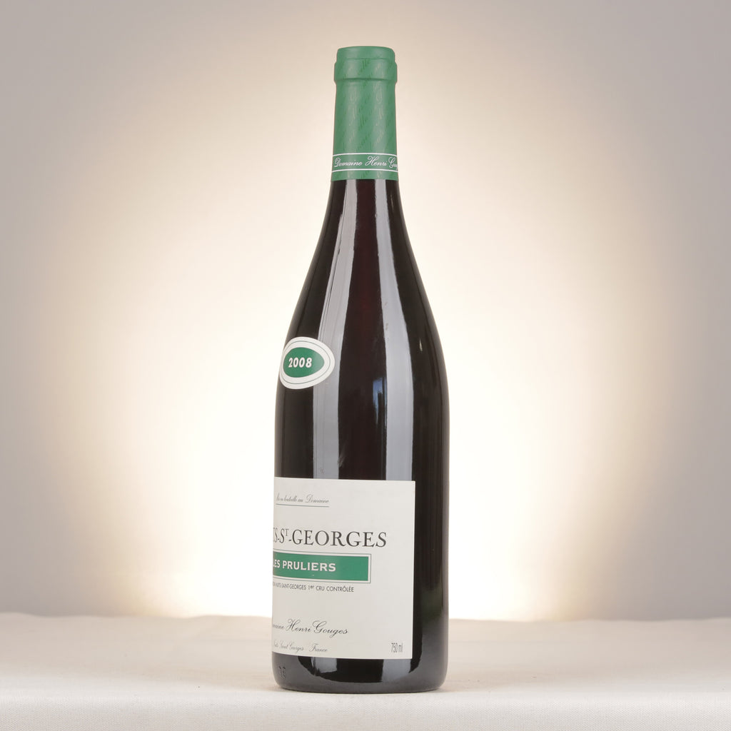 Domaine Henri Gouges Nuits-Saint-Georges 1er Cru Les Pruliers 2008 Bottle turned left