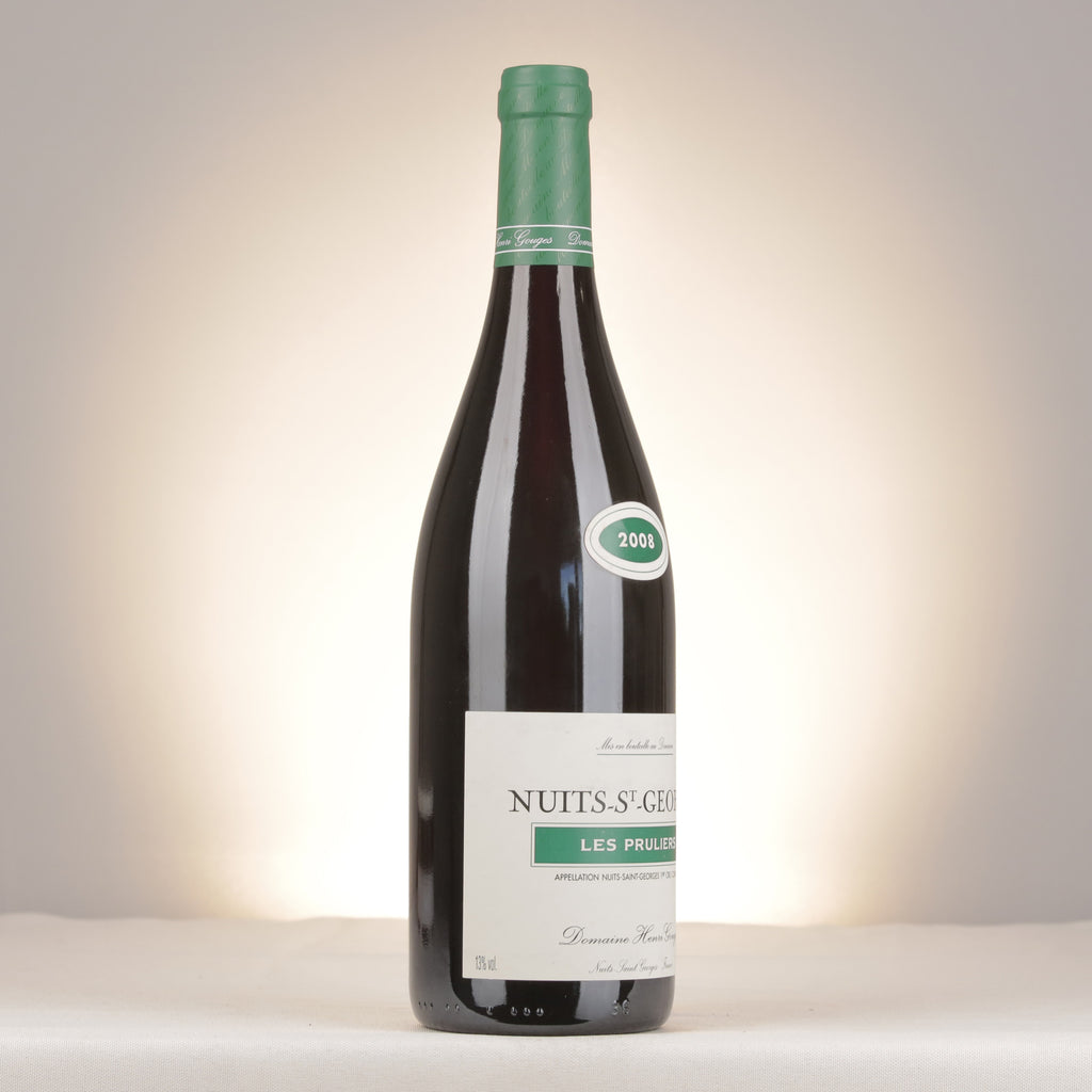 Domaine Henri Gouges Nuits-Saint-Georges 1er Cru Les Pruliers 2008 Bottle turned right
