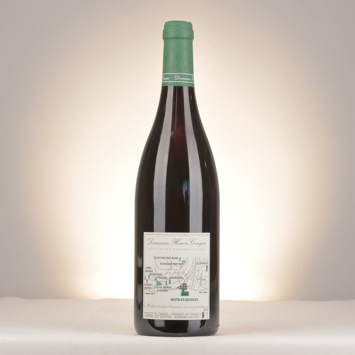 Domaine Henri Gouges Nuits-Saint-Georges 1er Cru Les Saints-Georges 2007 Bottle back