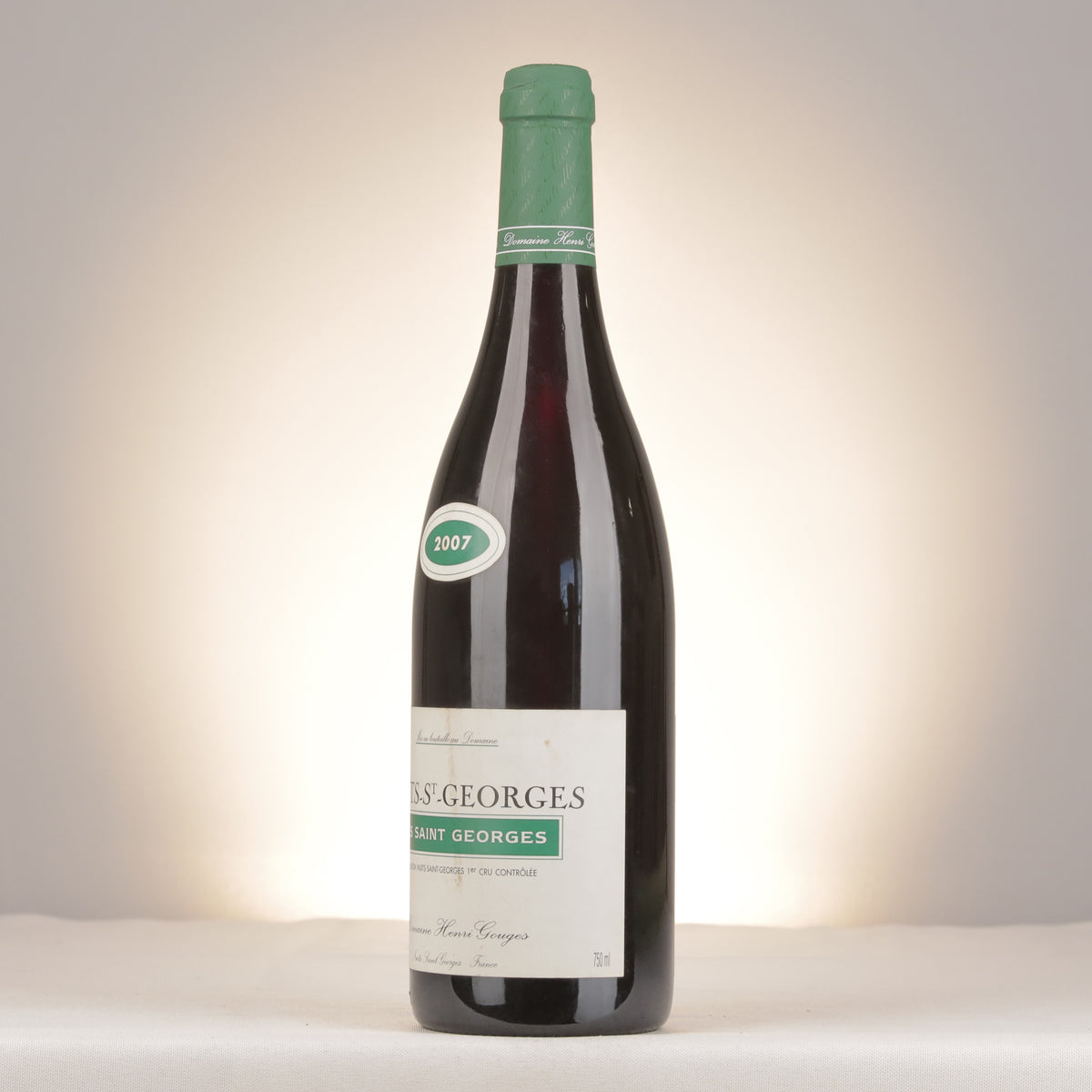Domaine Henri Gouges Nuits-Saint-Georges 1er Cru Les Saints-Georges 2007 Bottle turned left