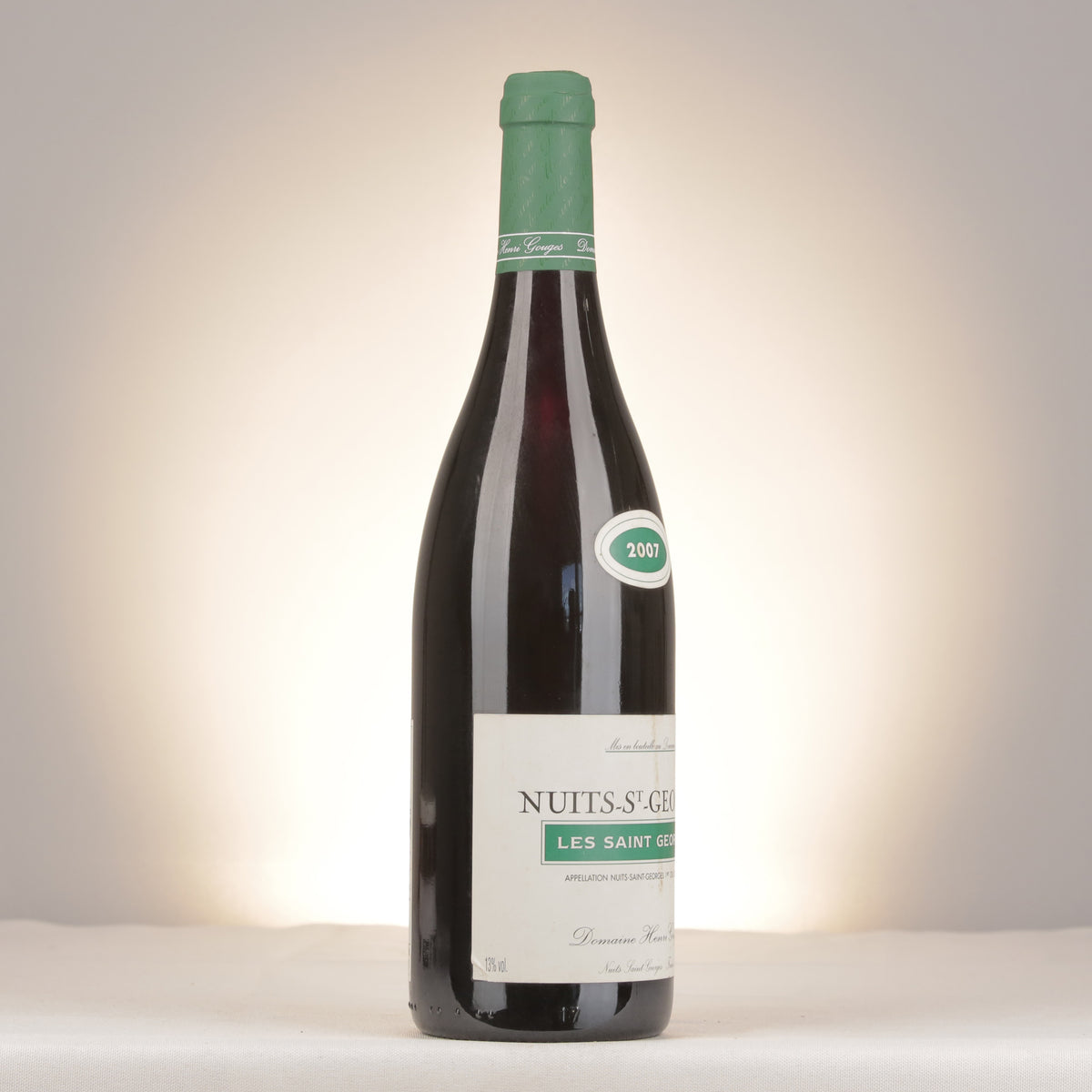 Domaine Henri Gouges Nuits-Saint-Georges 1er Cru Les Saints-Georges 2007 Bottle turned right