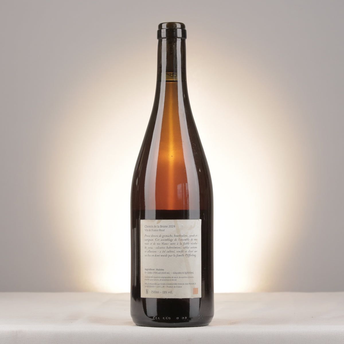 L'Anglore Chemin de la Brune Rose 2024 Bottle back
