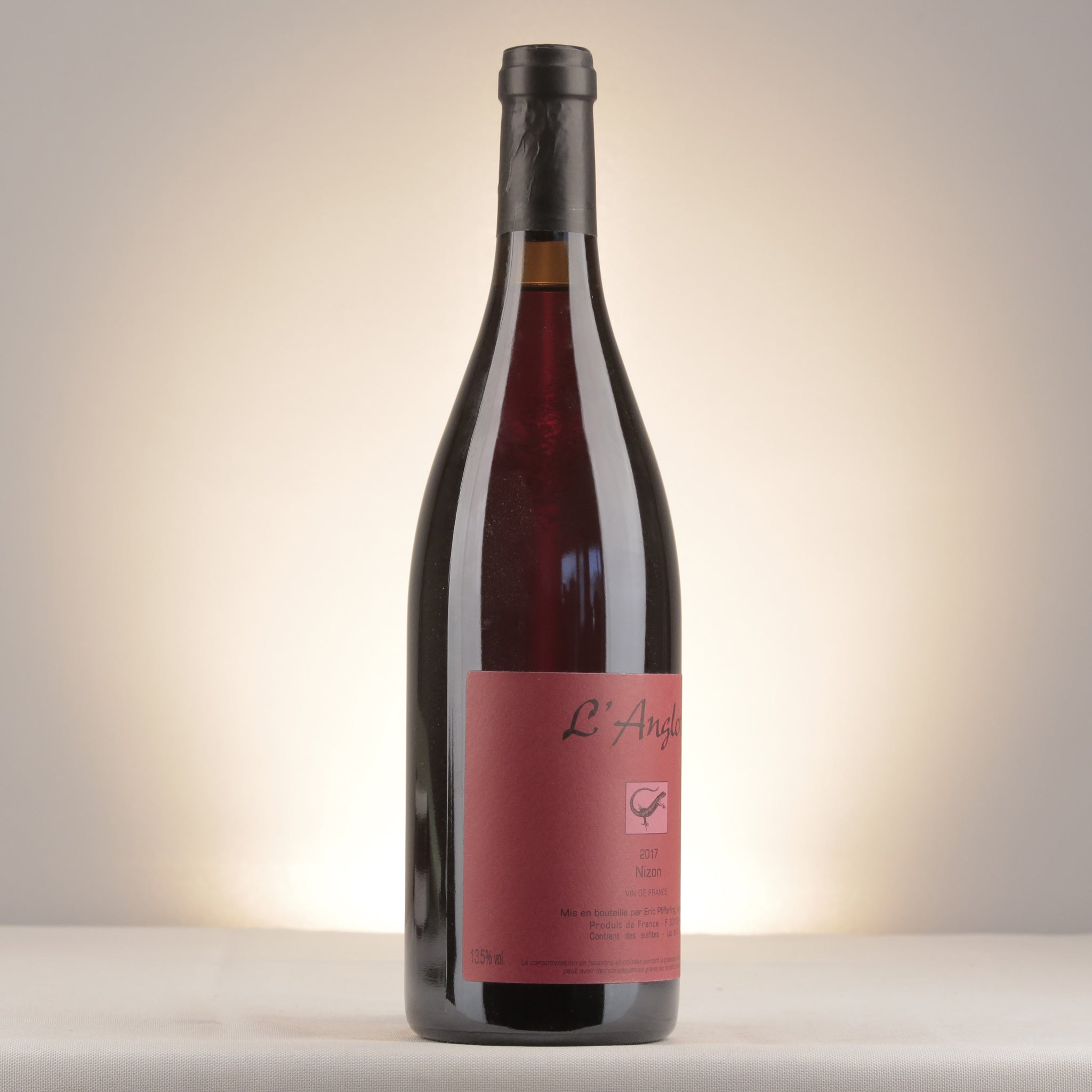 L'Anglore Nizon VdF 2017 Bottle label