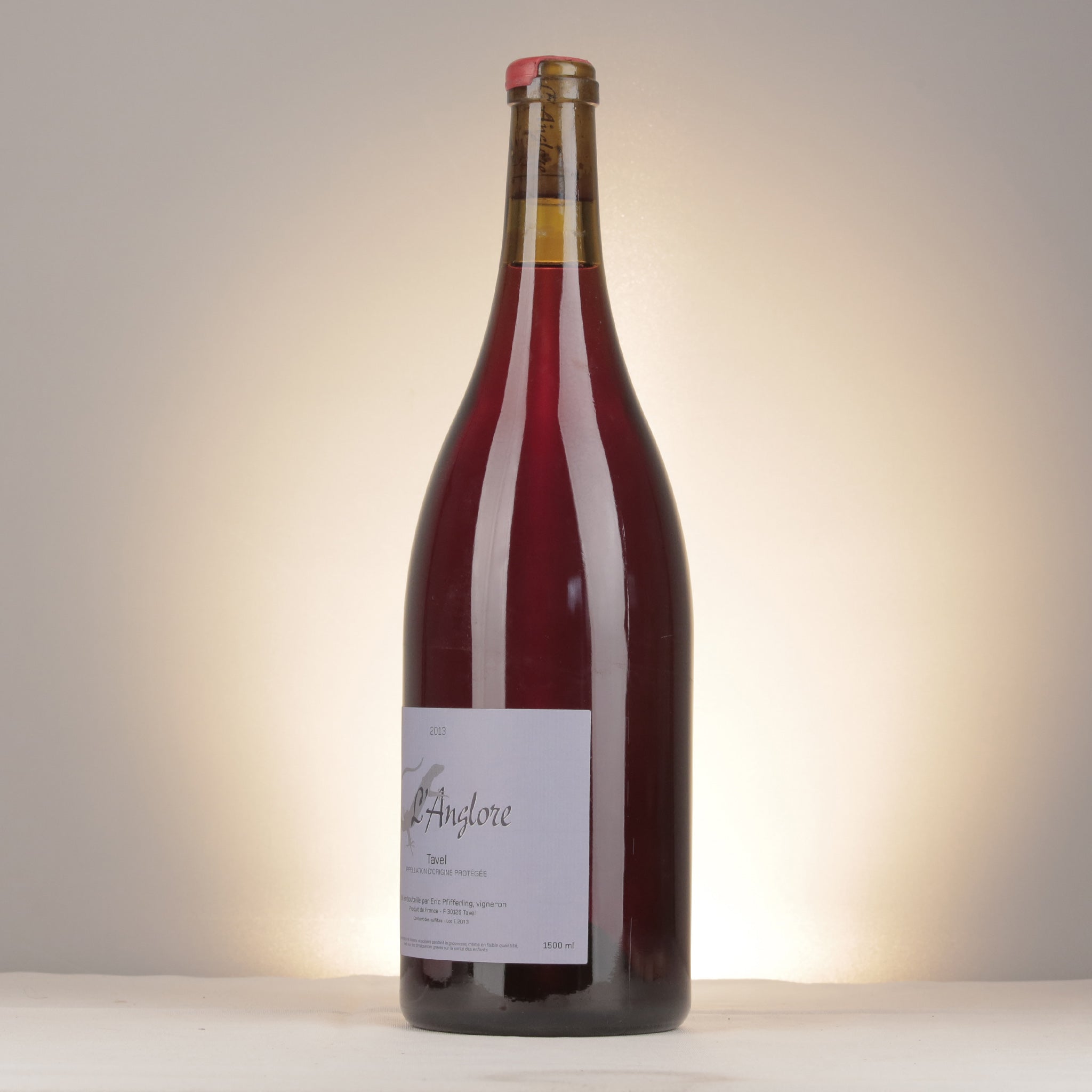 L'Anglore Tavel Rouge 2013 Magnum detail